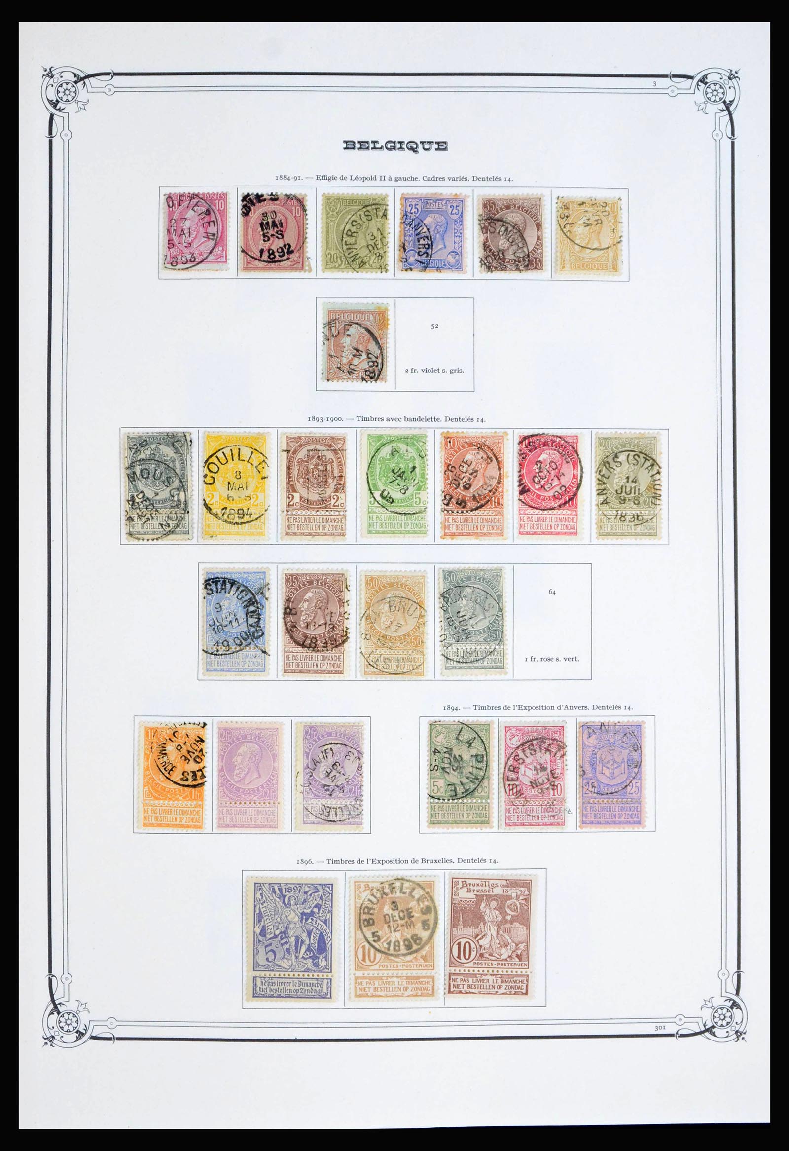 40001 0003 - Postzegelverzameling 40001 België 1849-1996.