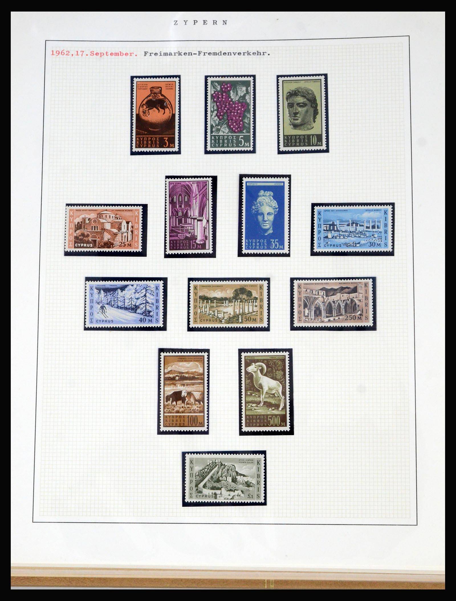 40002 0004 - Postzegelverzameling 40002 Cyprus 1960-1974.