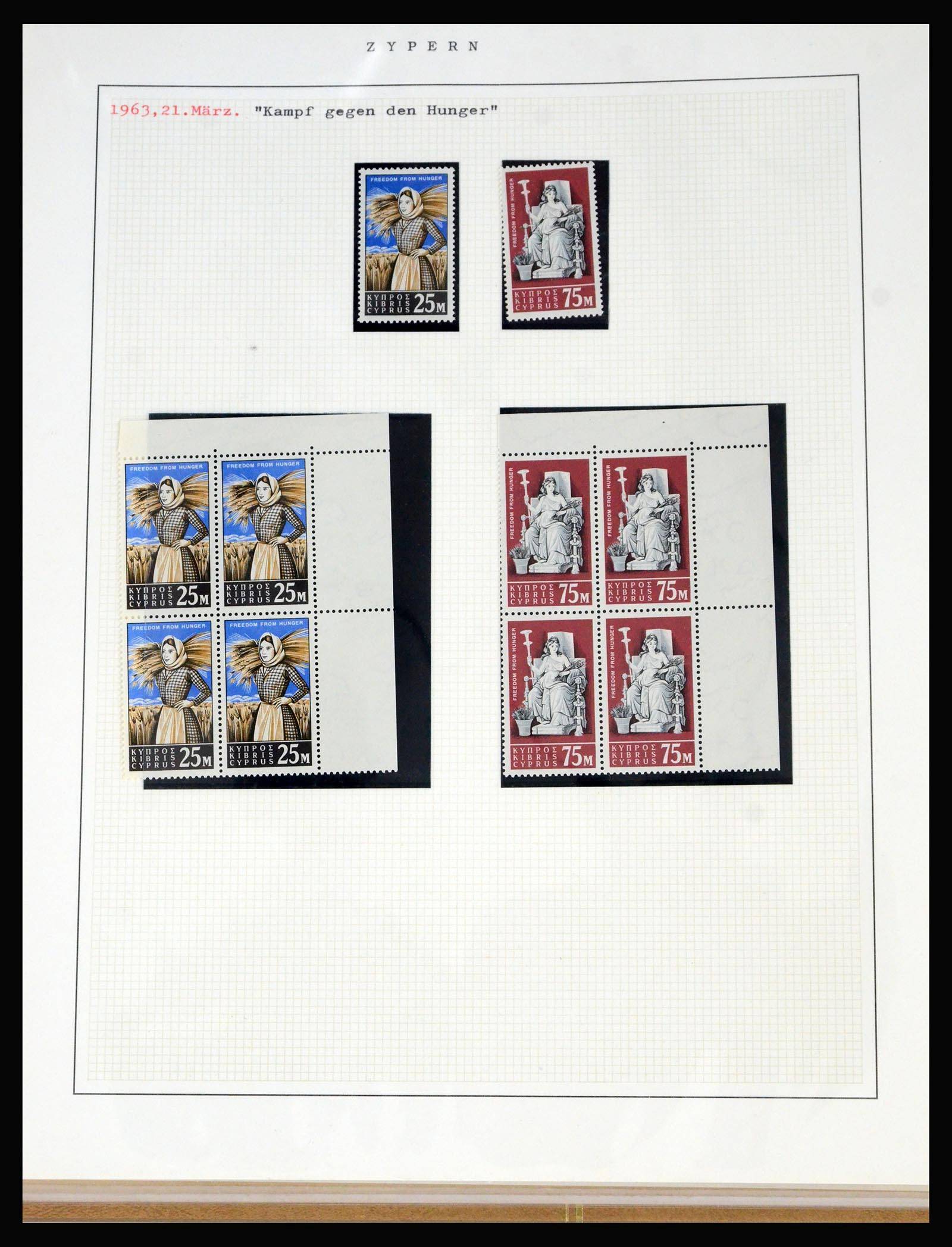 40002 0006 - Postzegelverzameling 40002 Cyprus 1960-1974.