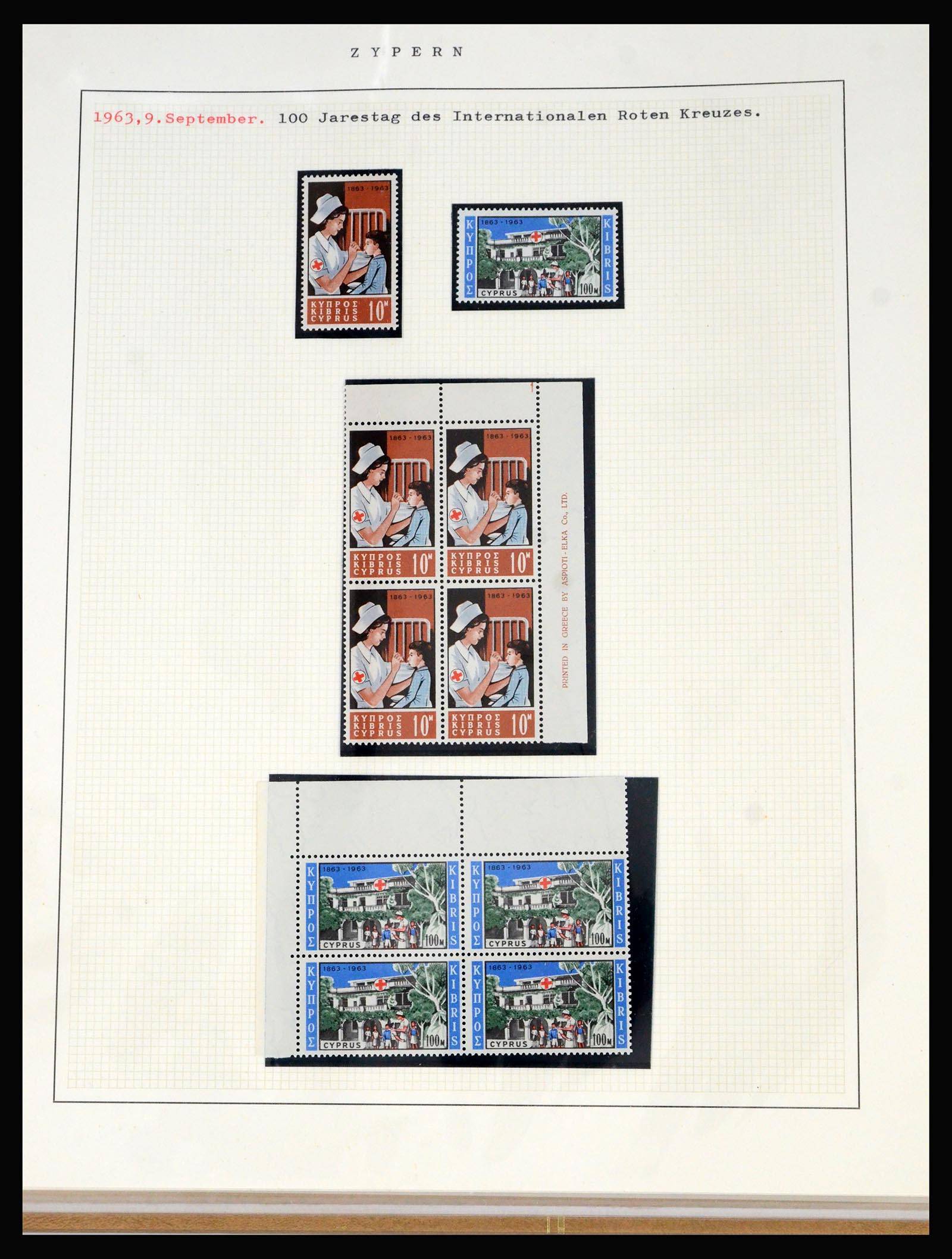 40002 0008 - Postzegelverzameling 40002 Cyprus 1960-1974.