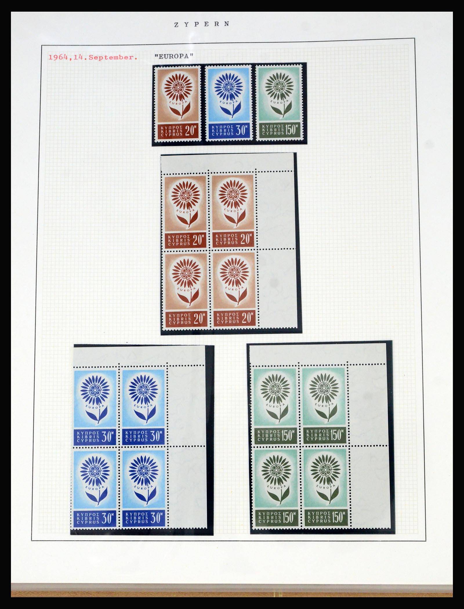 40002 0014 - Postzegelverzameling 40002 Cyprus 1960-1974.