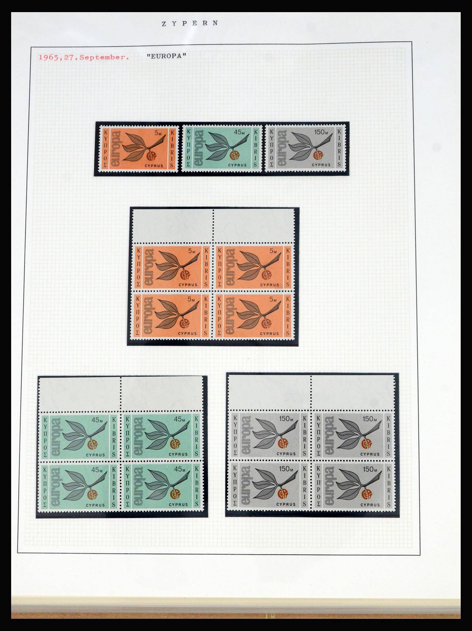 40002 0020 - Postzegelverzameling 40002 Cyprus 1960-1974.