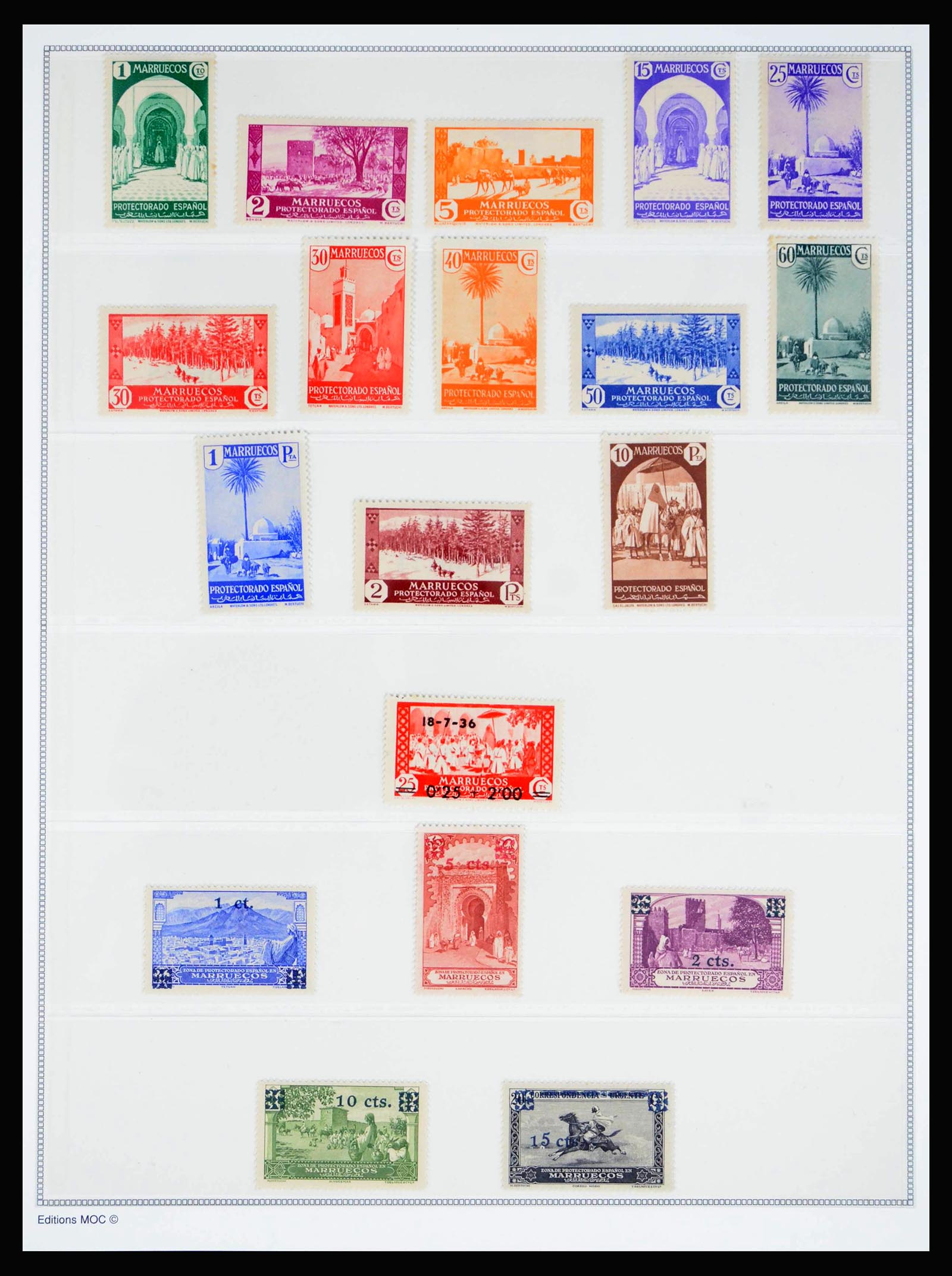 40005 0015 - Stamp collection 40005 Spanish colonies 1903-1957.
