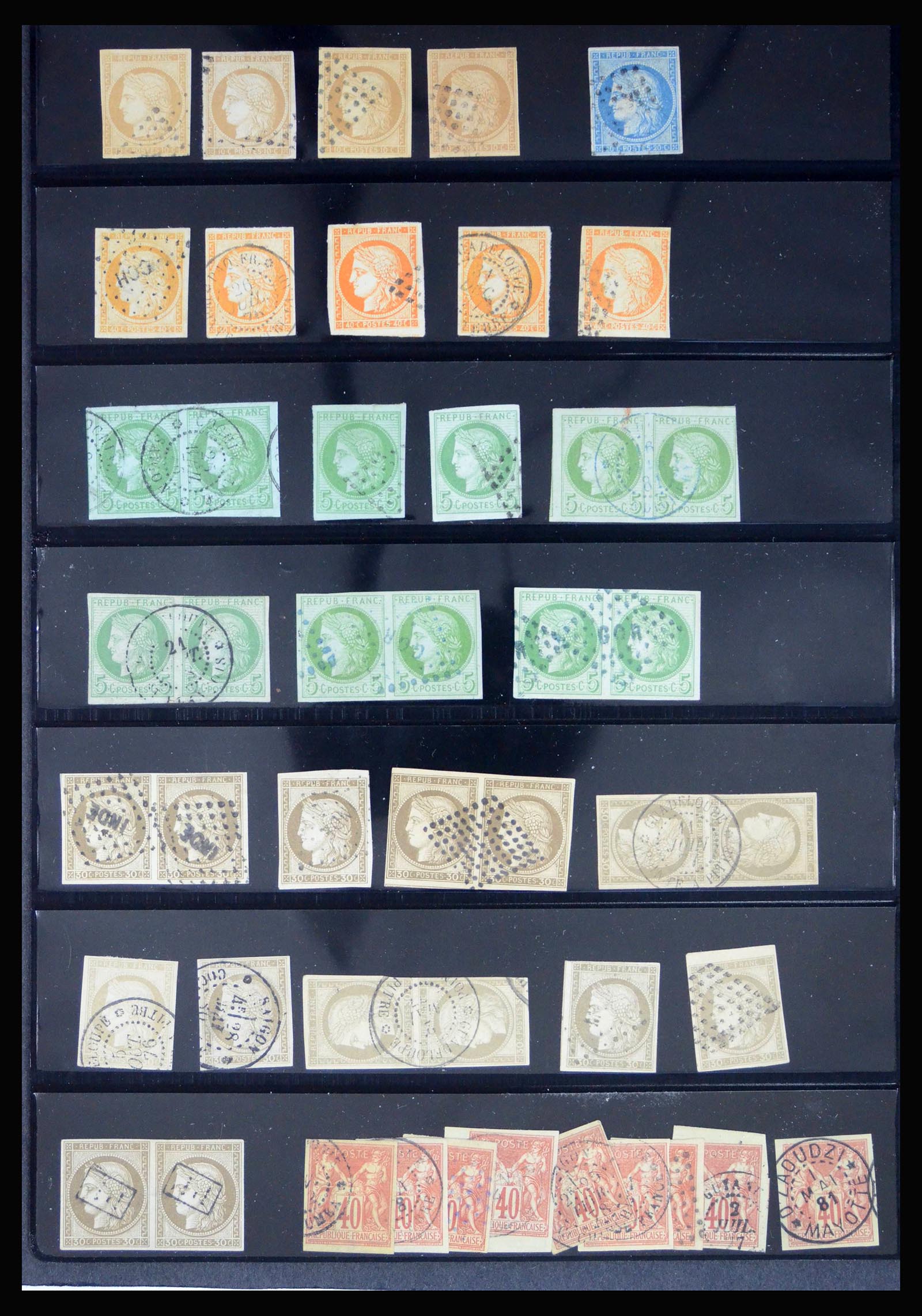 40006 0001 - Postzegelverzameling 40006 Frankrijk en koloniën 1853-1970.