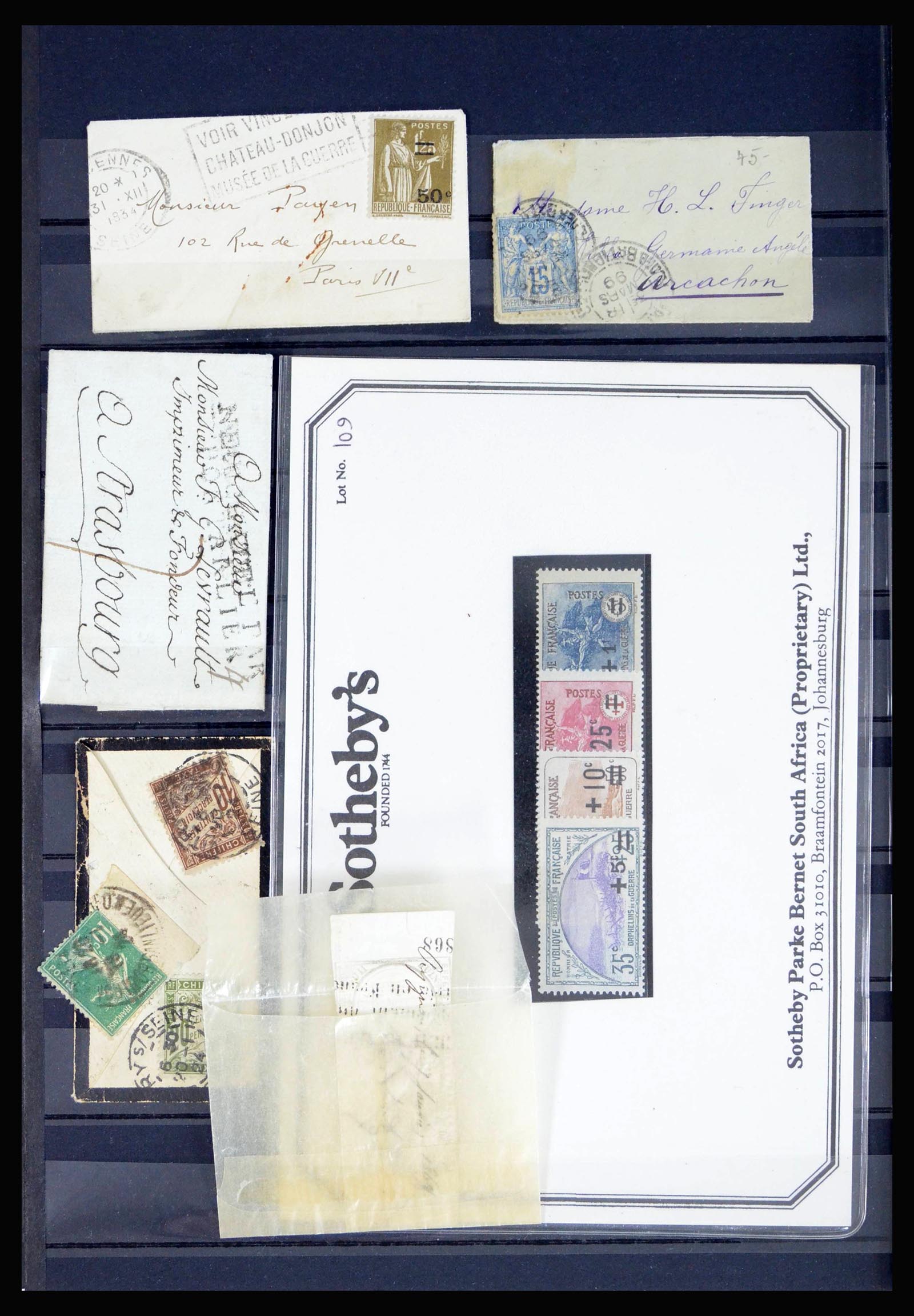 40006 0014 - Postzegelverzameling 40006 Frankrijk en koloniën 1853-1970.