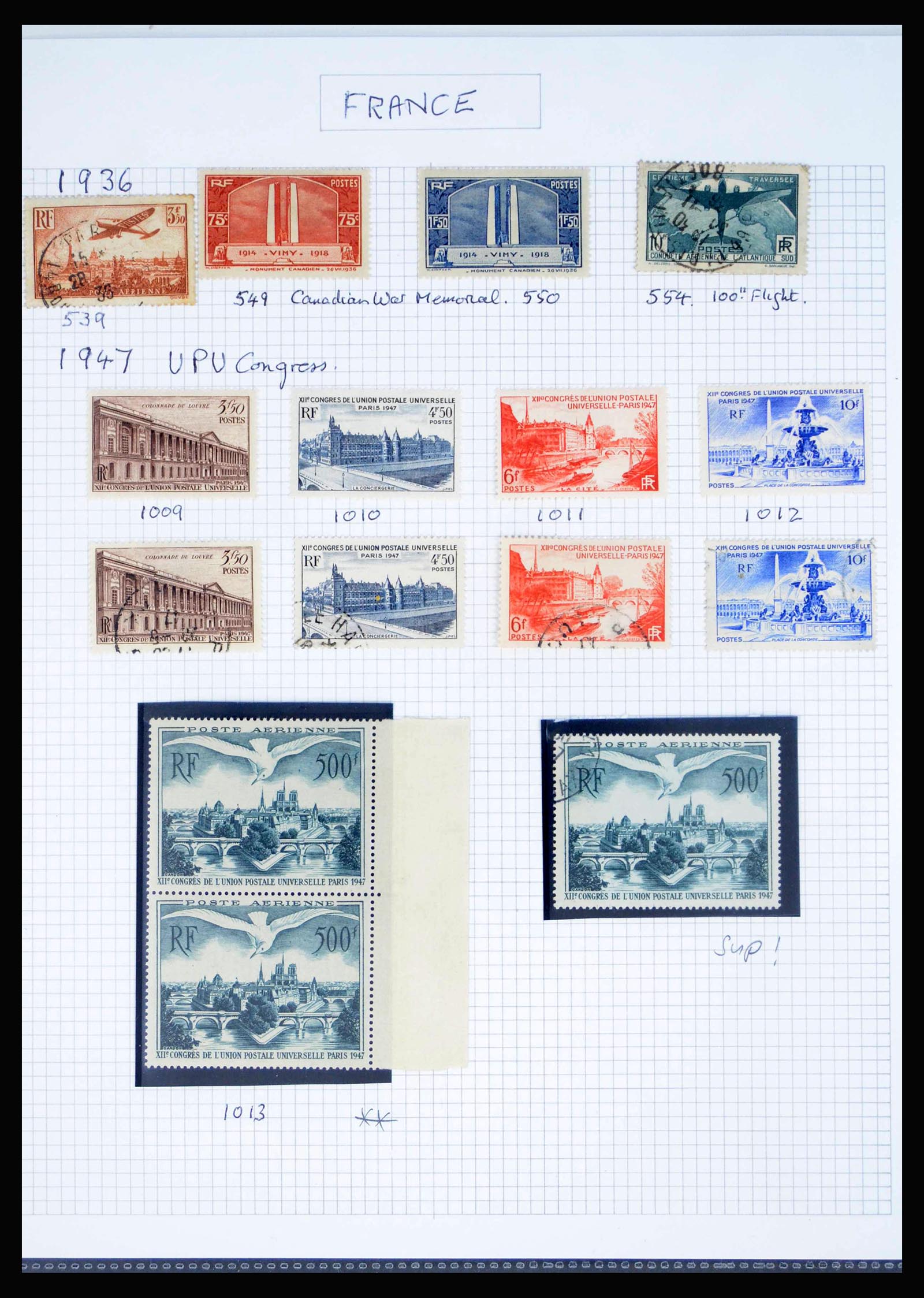 40006 0018 - Postzegelverzameling 40006 Frankrijk en koloniën 1853-1970.
