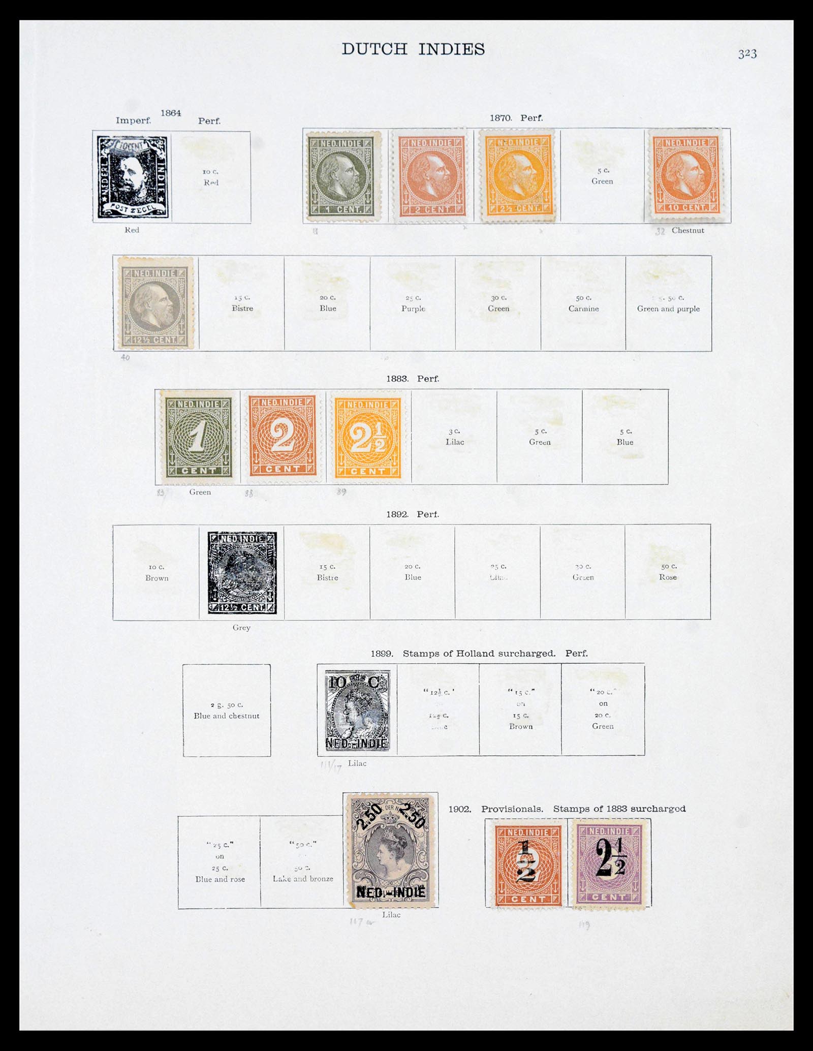 40016 0001 - Postzegelverzameling 40016 Overzeese gebiedsdelen 1870-1937.