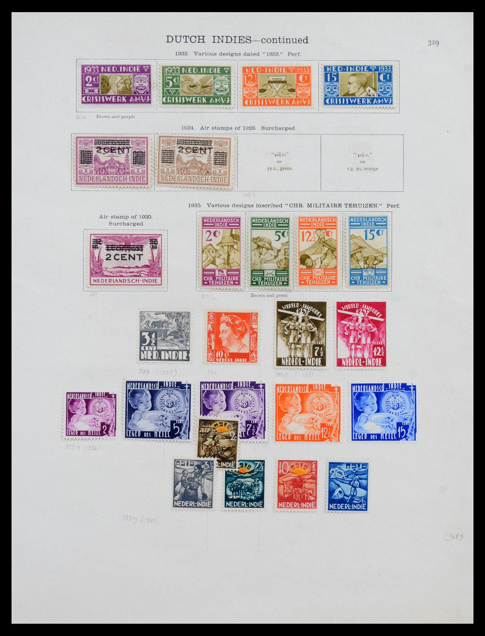 40016 0007 - Postzegelverzameling 40016 Overzeese gebiedsdelen 1870-1937.