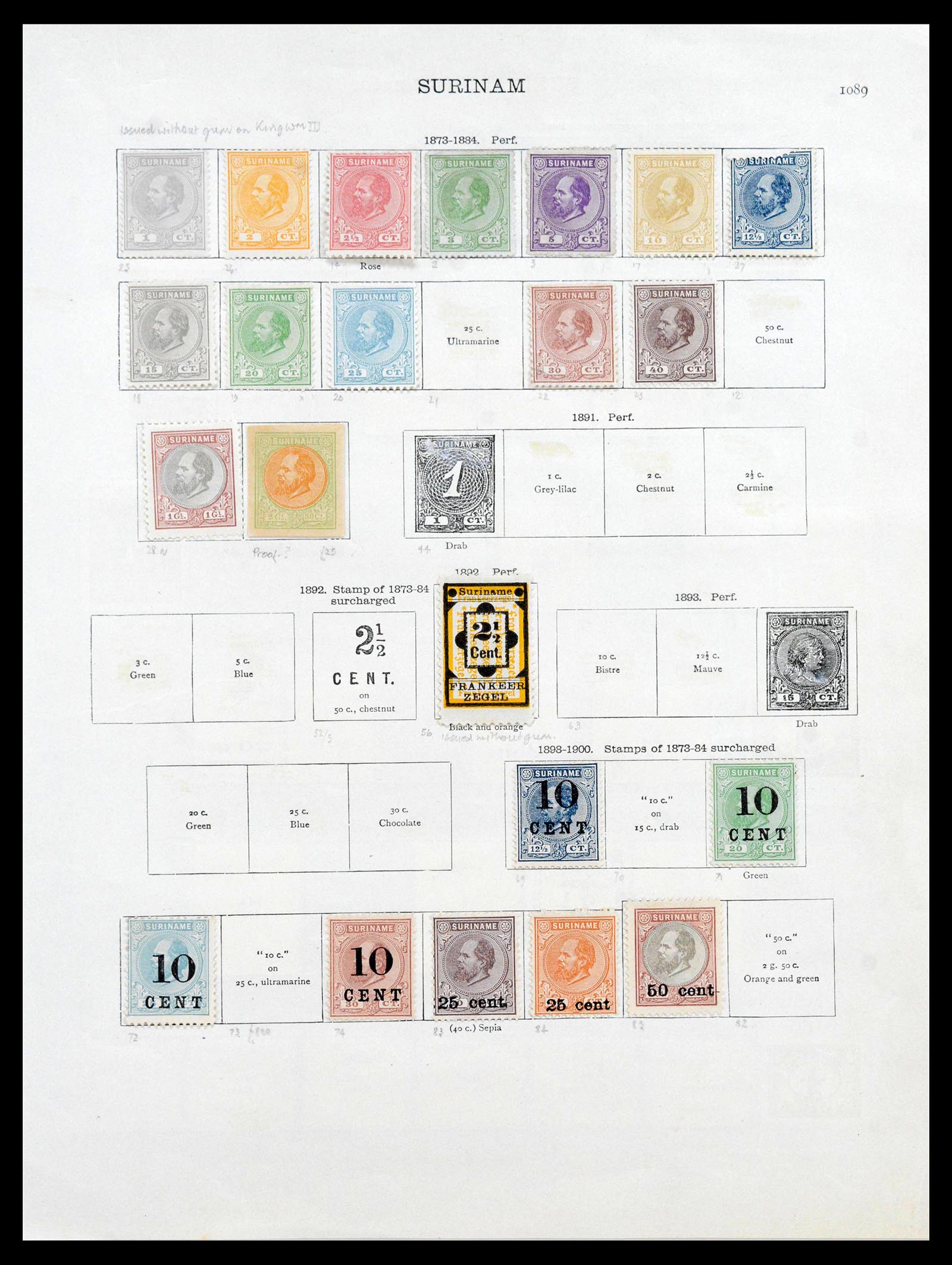 40016 0012 - Postzegelverzameling 40016 Overzeese gebiedsdelen 1870-1937.