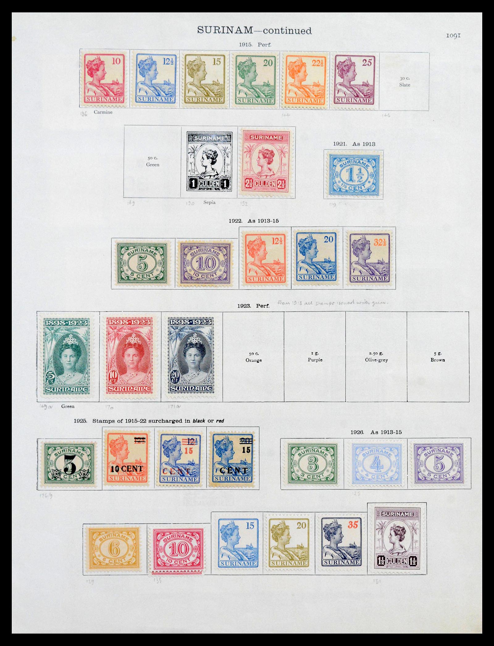 40016 0014 - Postzegelverzameling 40016 Overzeese gebiedsdelen 1870-1937.