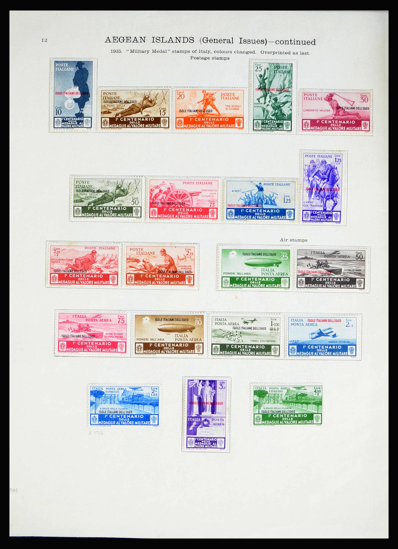 40020 0009 - Postzegelverzameling 40020 Italiaanse koloniën 1893-1940.