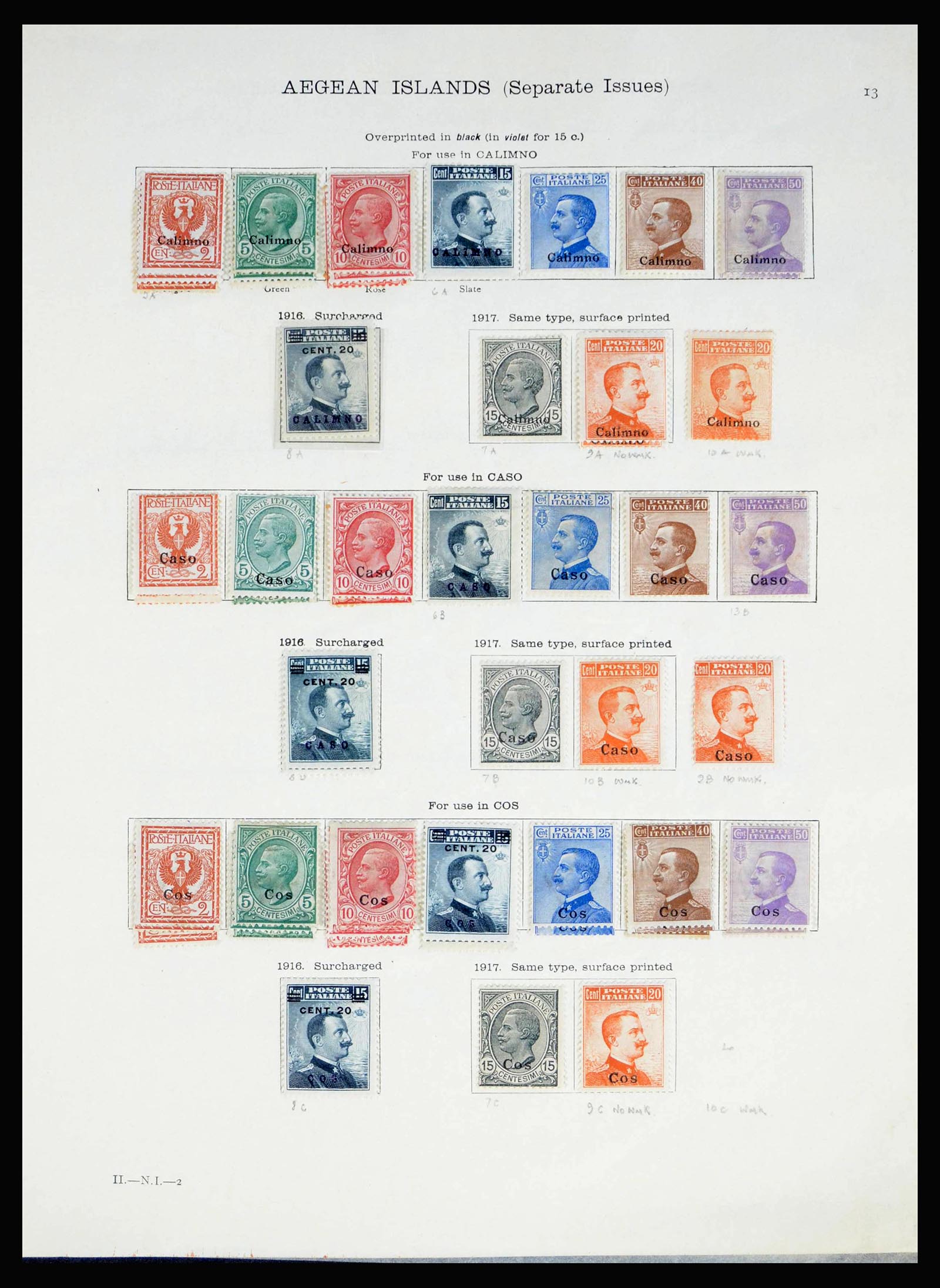 40020 0010 - Postzegelverzameling 40020 Italiaanse koloniën 1893-1940.