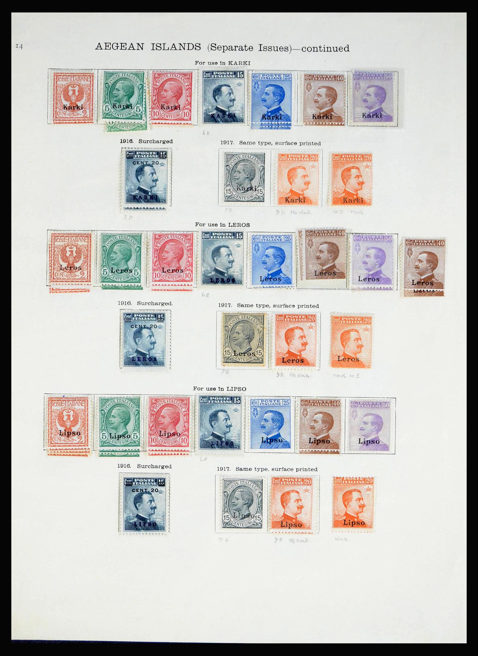 40020 0011 - Postzegelverzameling 40020 Italiaanse koloniën 1893-1940.