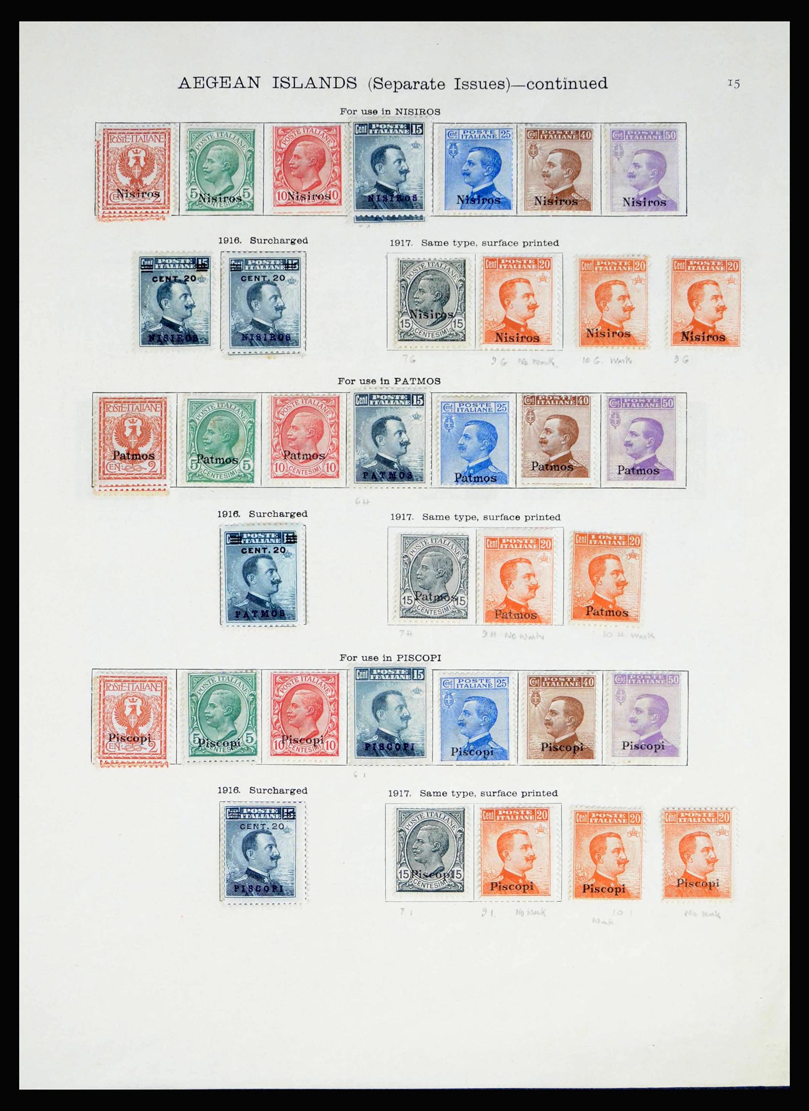 40020 0012 - Postzegelverzameling 40020 Italiaanse koloniën 1893-1940.