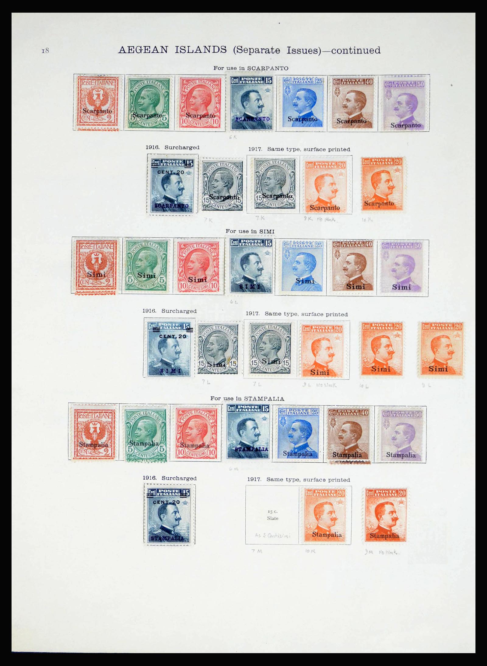40020 0015 - Postzegelverzameling 40020 Italiaanse koloniën 1893-1940.