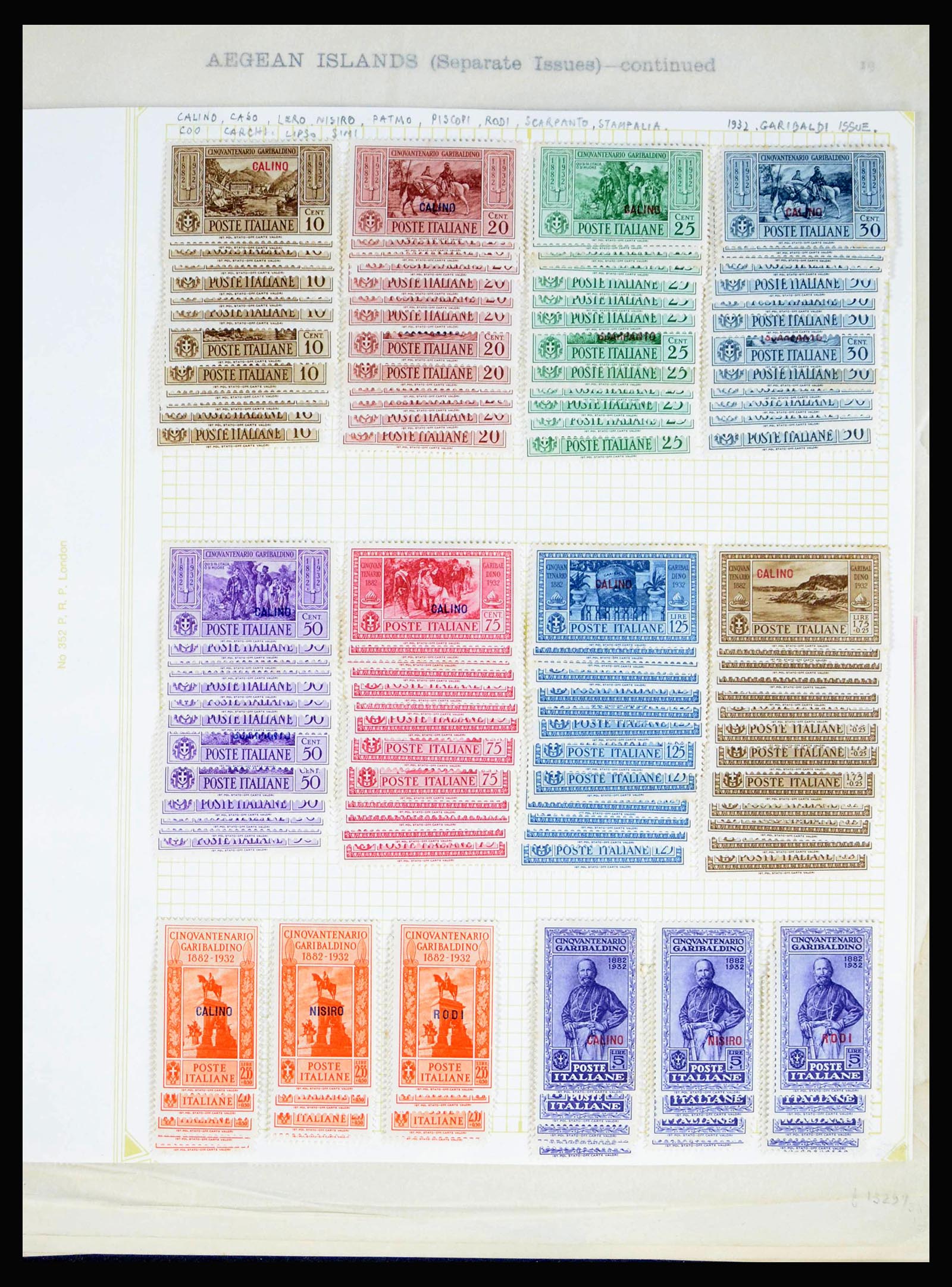 40020 0016 - Postzegelverzameling 40020 Italiaanse koloniën 1893-1940.