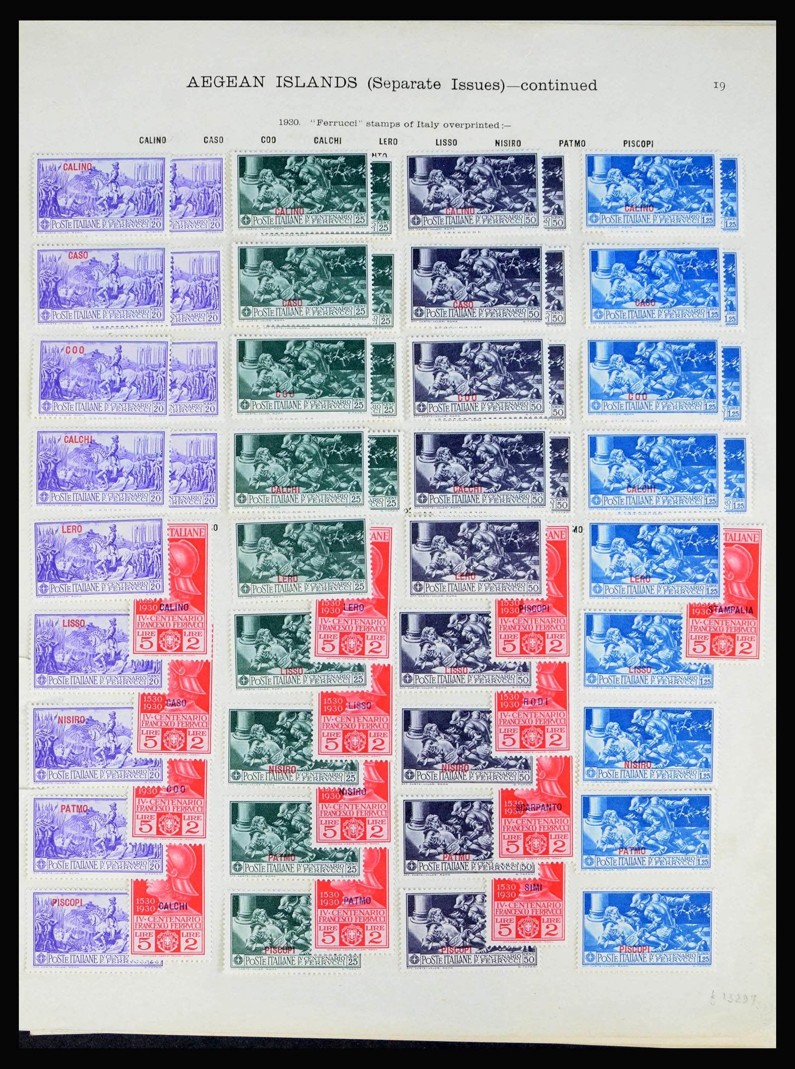 40020 0017 - Postzegelverzameling 40020 Italiaanse koloniën 1893-1940.