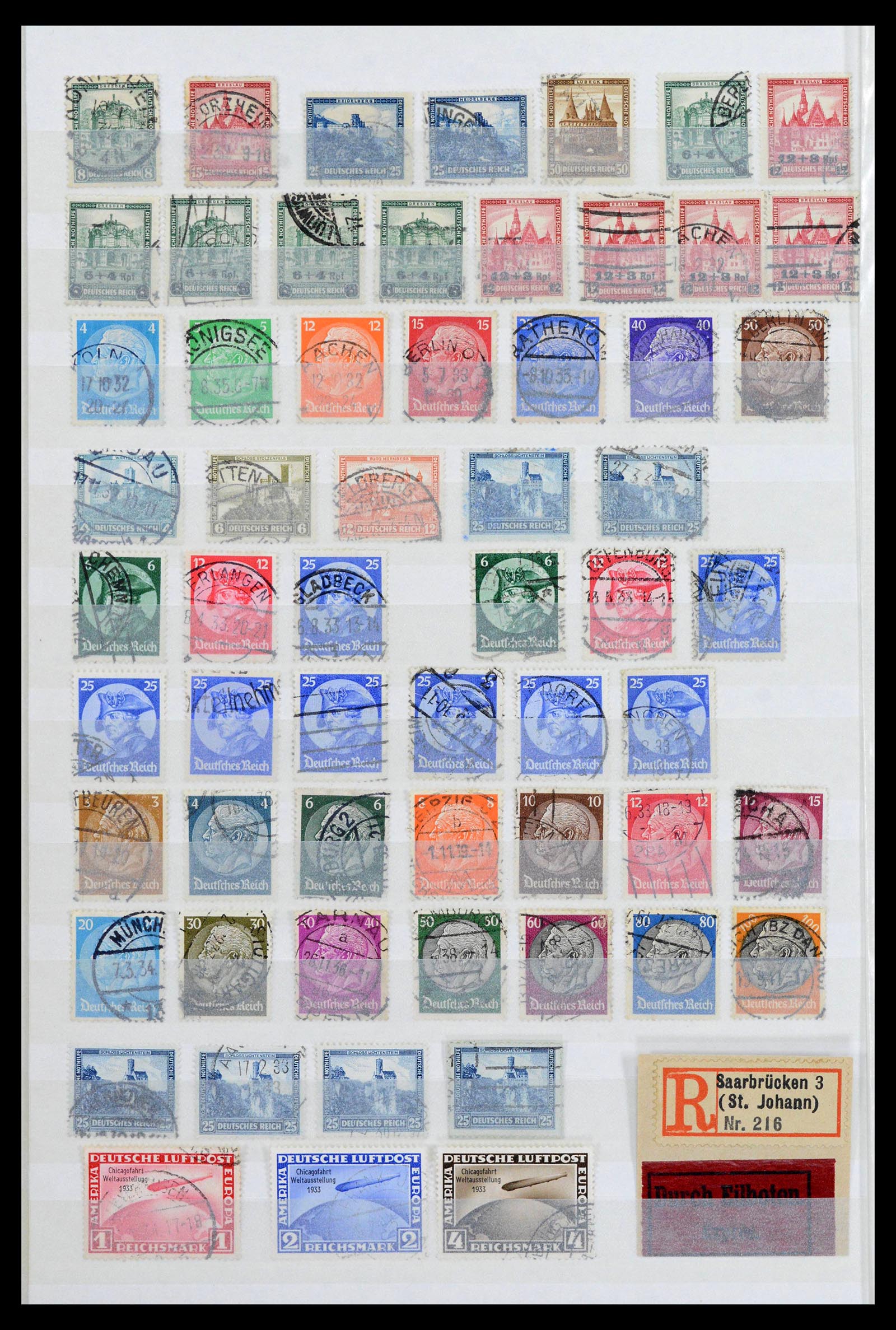40026 0010 - Postzegelverzameling 40026 Duitse Rijk gestempeld 1872-1945.