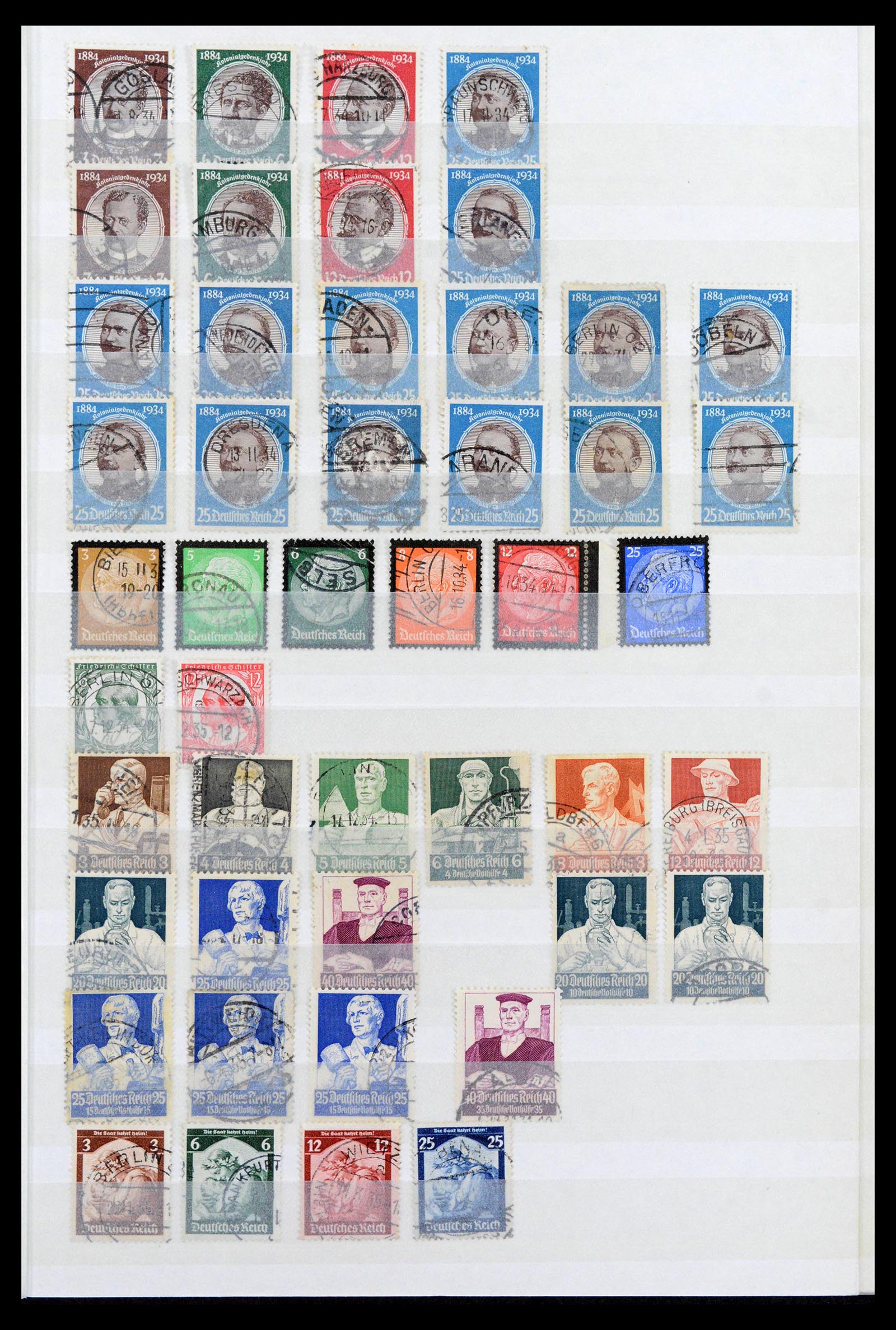40026 0013 - Postzegelverzameling 40026 Duitse Rijk gestempeld 1872-1945.