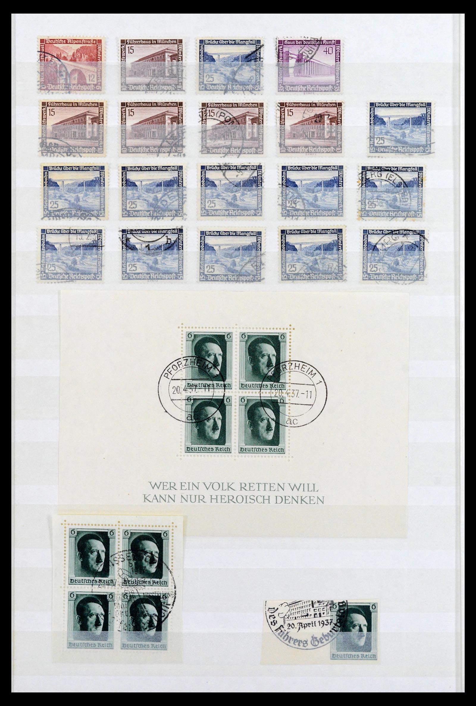 40026 0016 - Postzegelverzameling 40026 Duitse Rijk gestempeld 1872-1945.