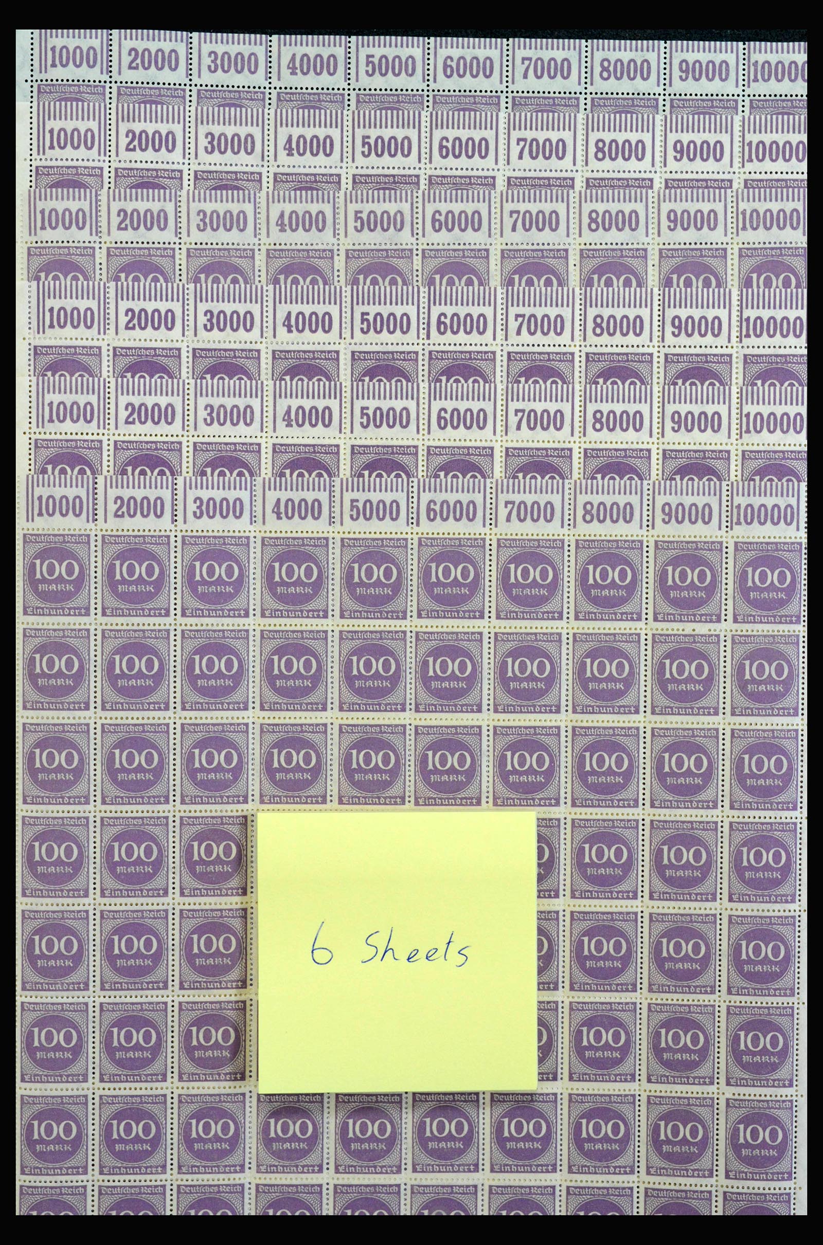 40028 0003 - Postzegelverzameling 40028 Duitse Rijk infla vellen.