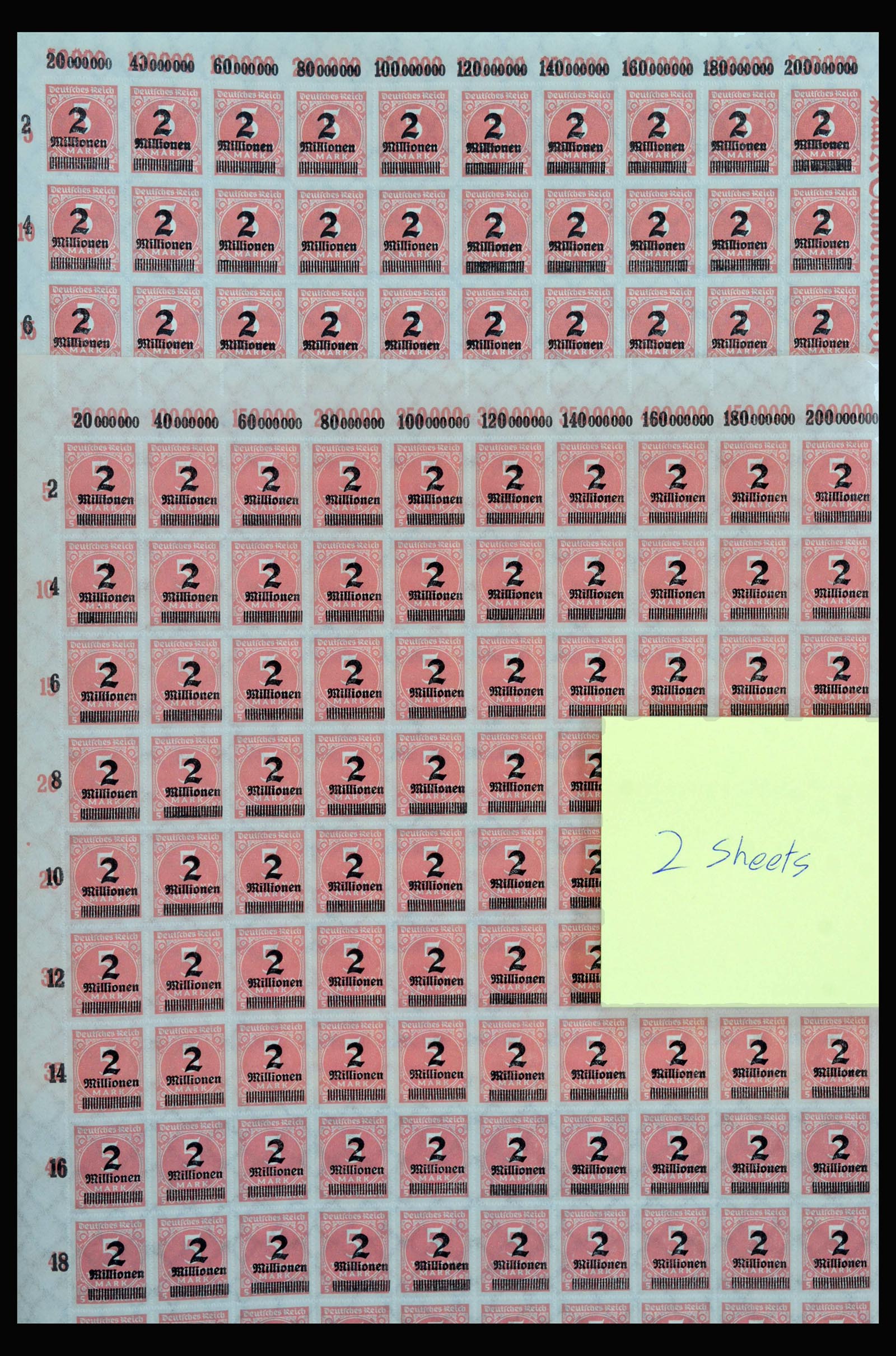 40028 0004 - Postzegelverzameling 40028 Duitse Rijk infla vellen.