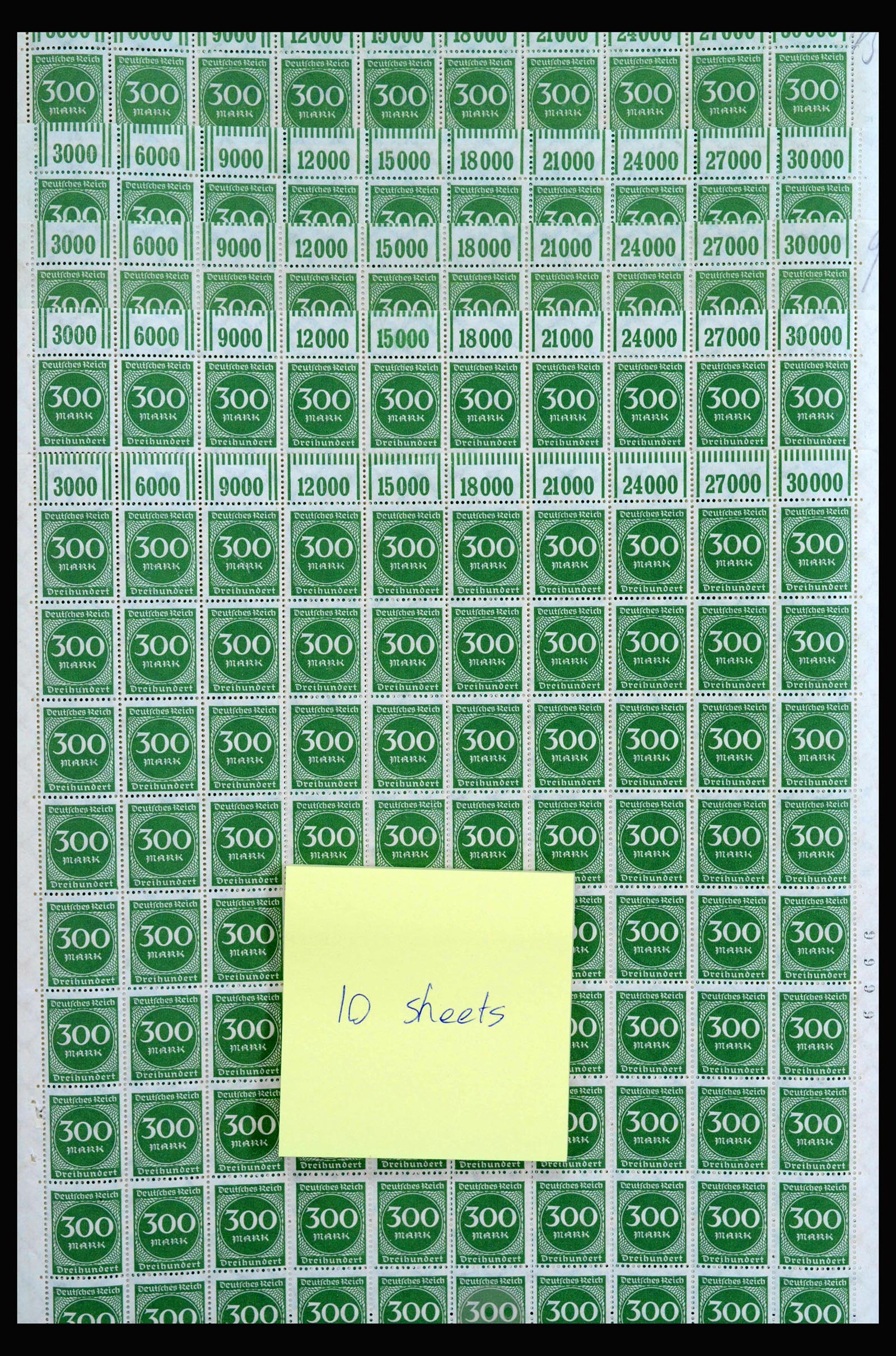 40028 0006 - Postzegelverzameling 40028 Duitse Rijk infla vellen.
