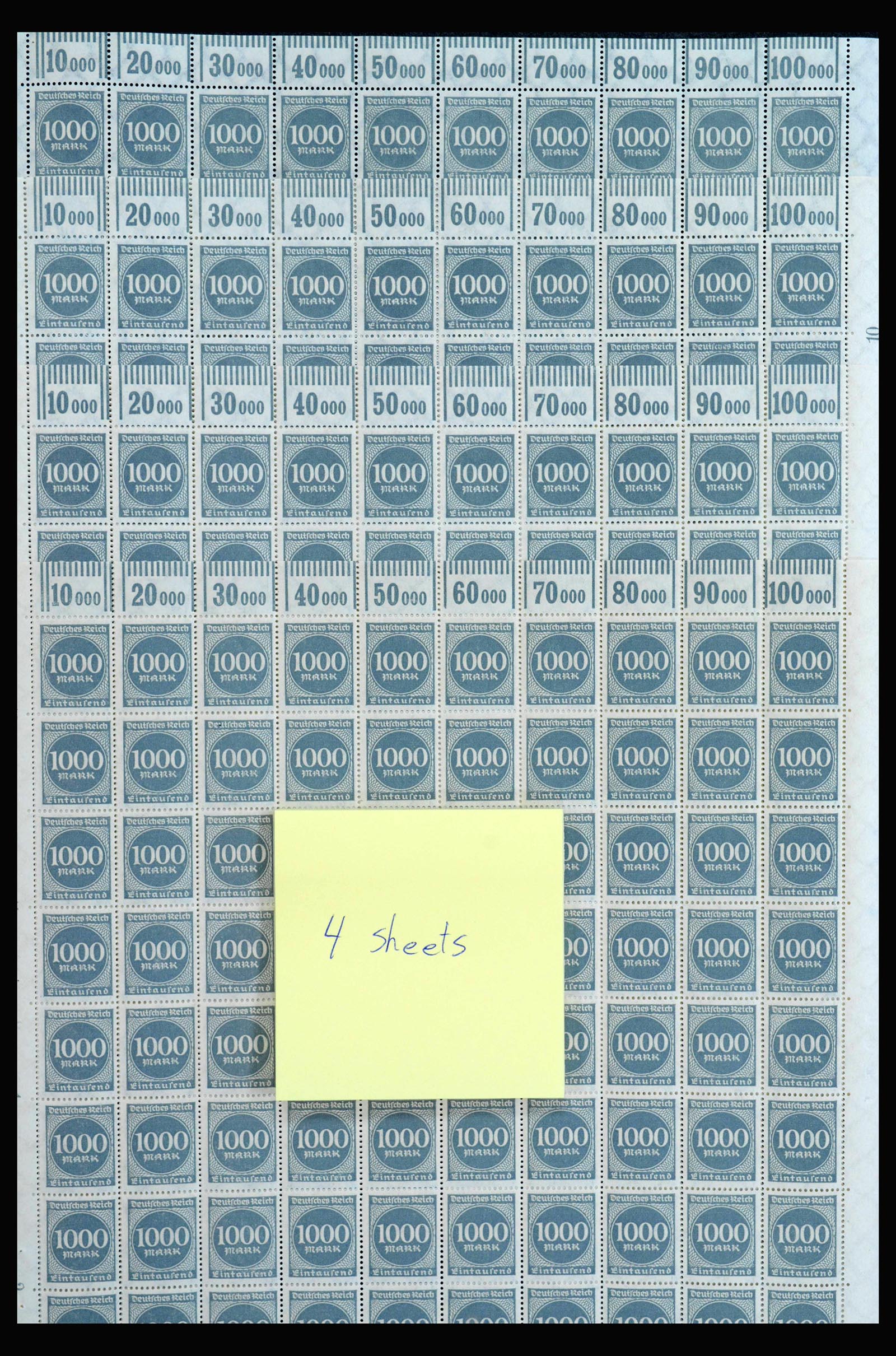 40028 0008 - Postzegelverzameling 40028 Duitse Rijk infla vellen.