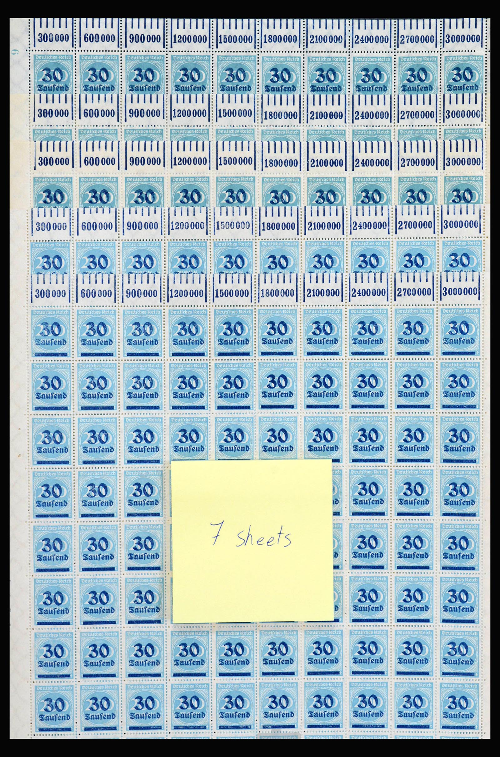 40028 0009 - Postzegelverzameling 40028 Duitse Rijk infla vellen.