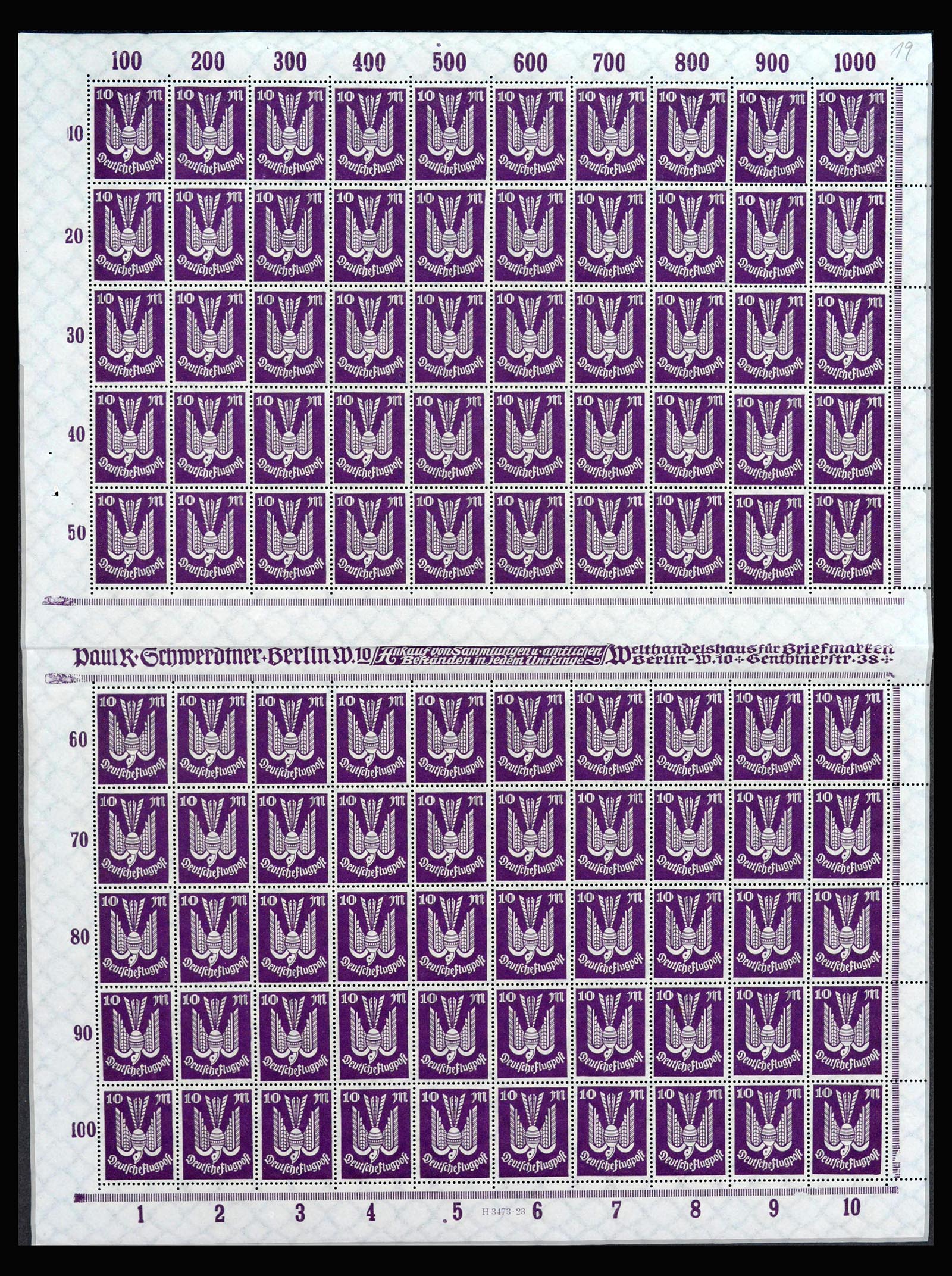 40028 0010 - Postzegelverzameling 40028 Duitse Rijk infla vellen.