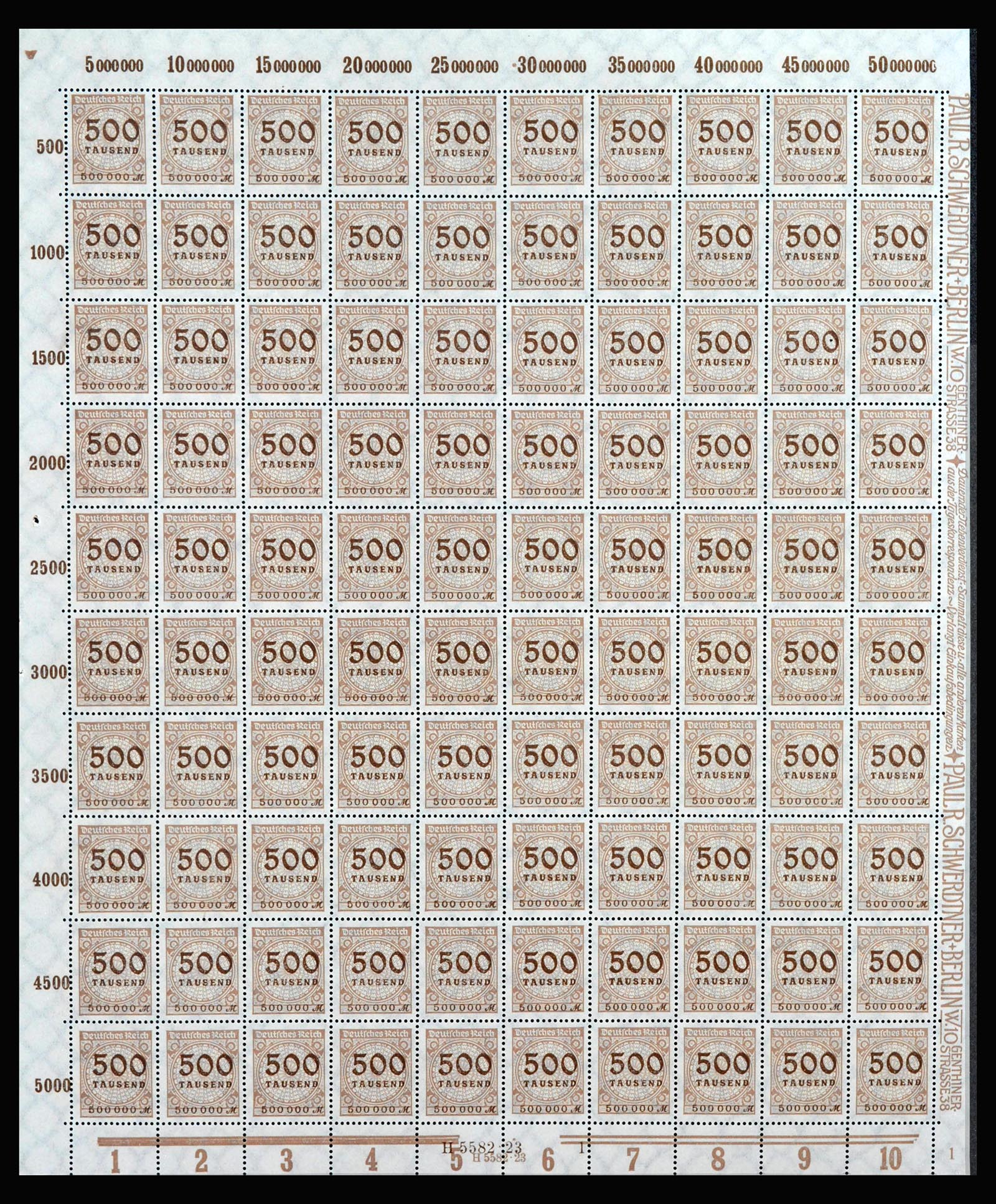 40028 0011 - Postzegelverzameling 40028 Duitse Rijk infla vellen.