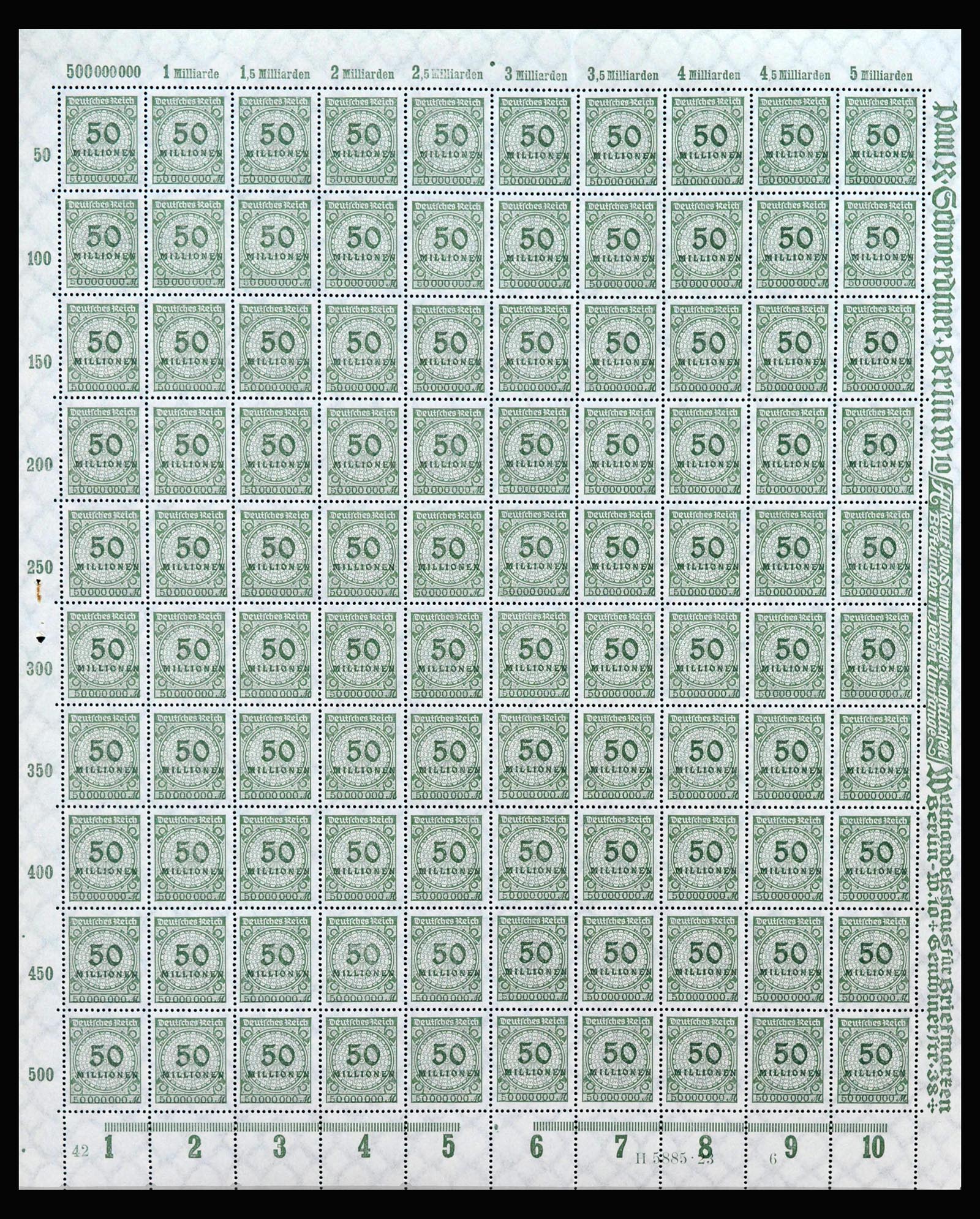 40028 0012 - Postzegelverzameling 40028 Duitse Rijk infla vellen.