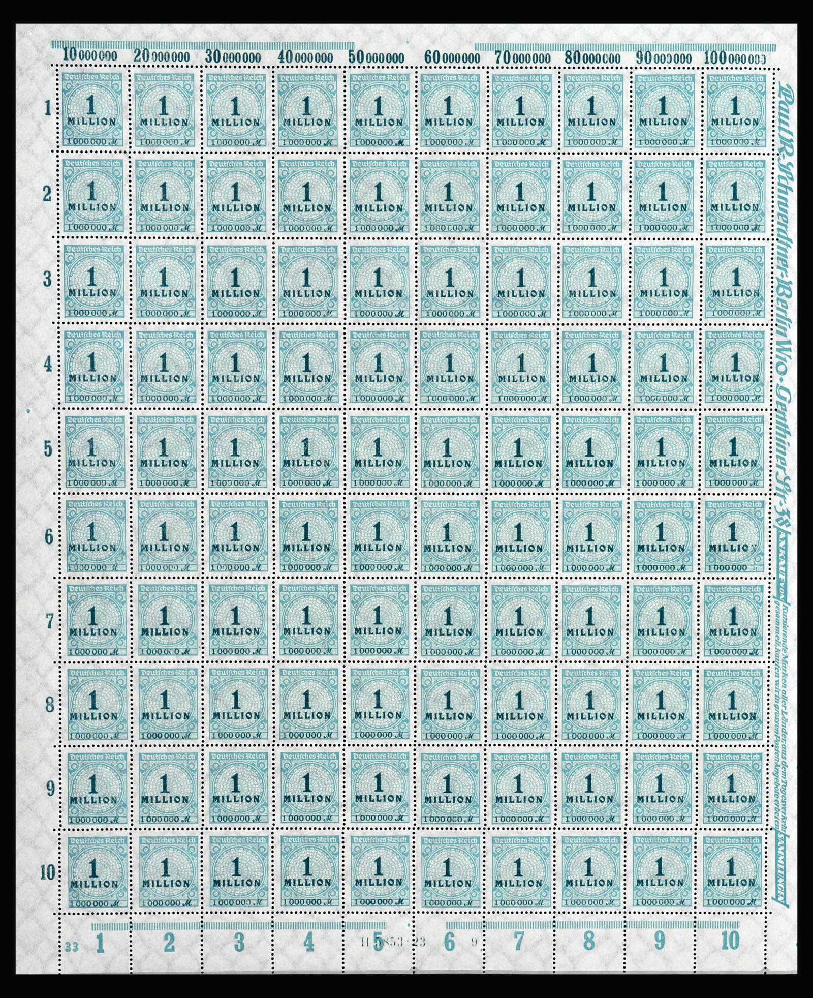 40028 0014 - Postzegelverzameling 40028 Duitse Rijk infla vellen.
