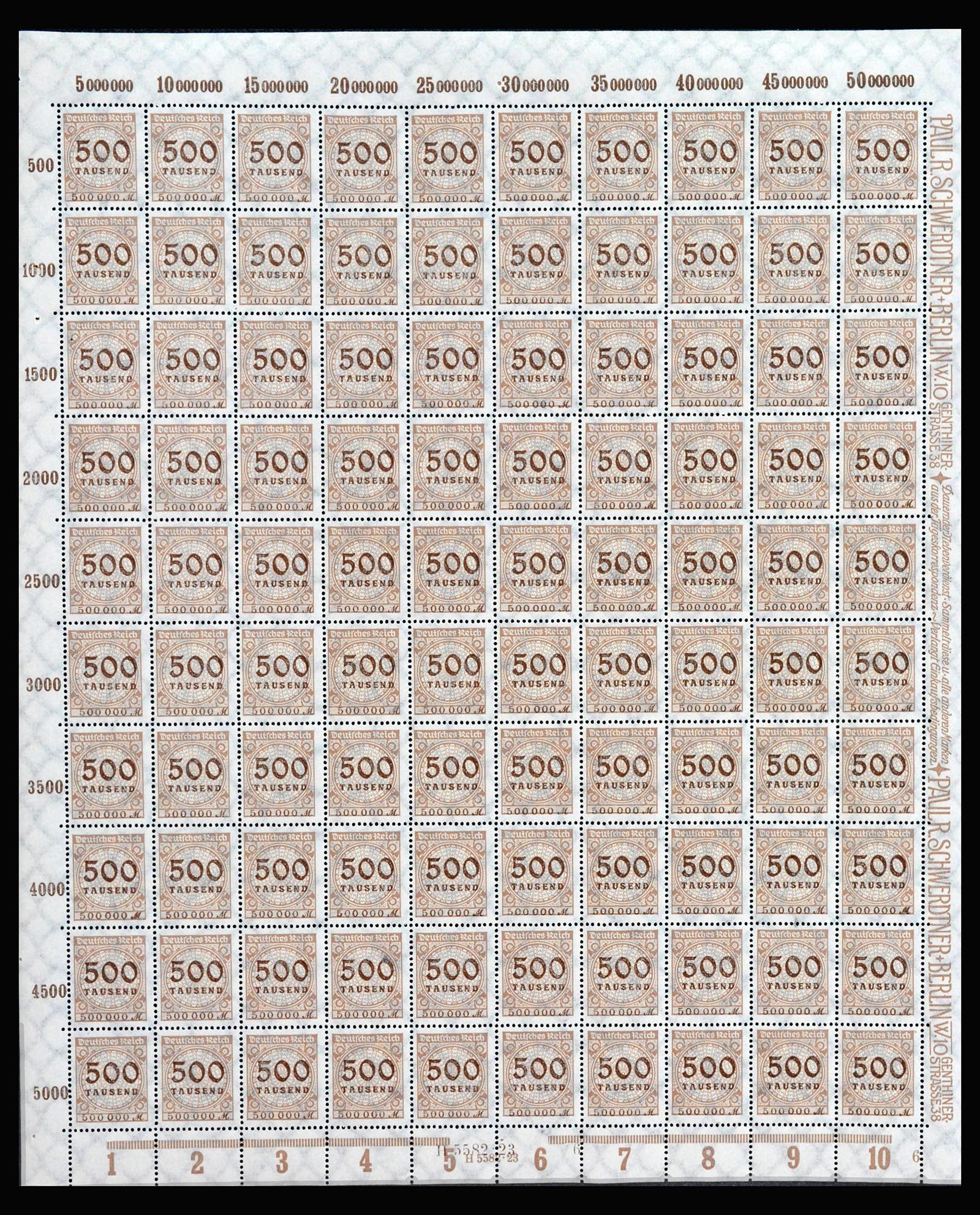 40028 0017 - Postzegelverzameling 40028 Duitse Rijk infla vellen.