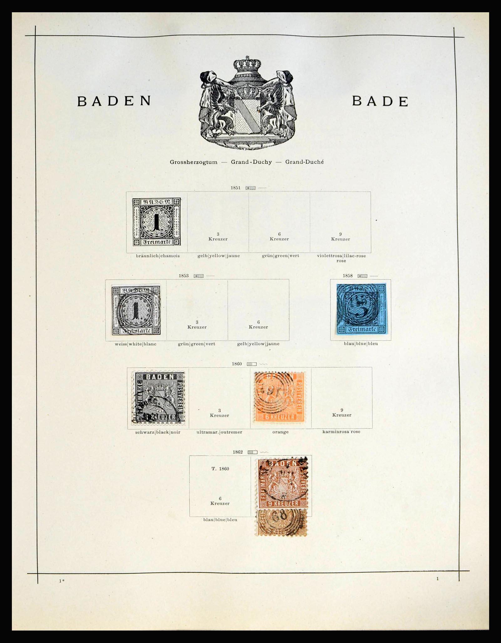 40030 0002 - Stamp collection 40030 Europe 1841-1920.