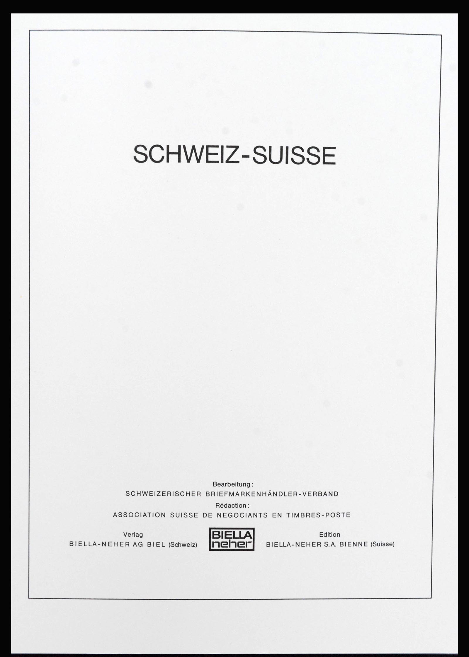 40035 0001 - Stamp collection 40035 Switzerland back of the book 1923-1976.