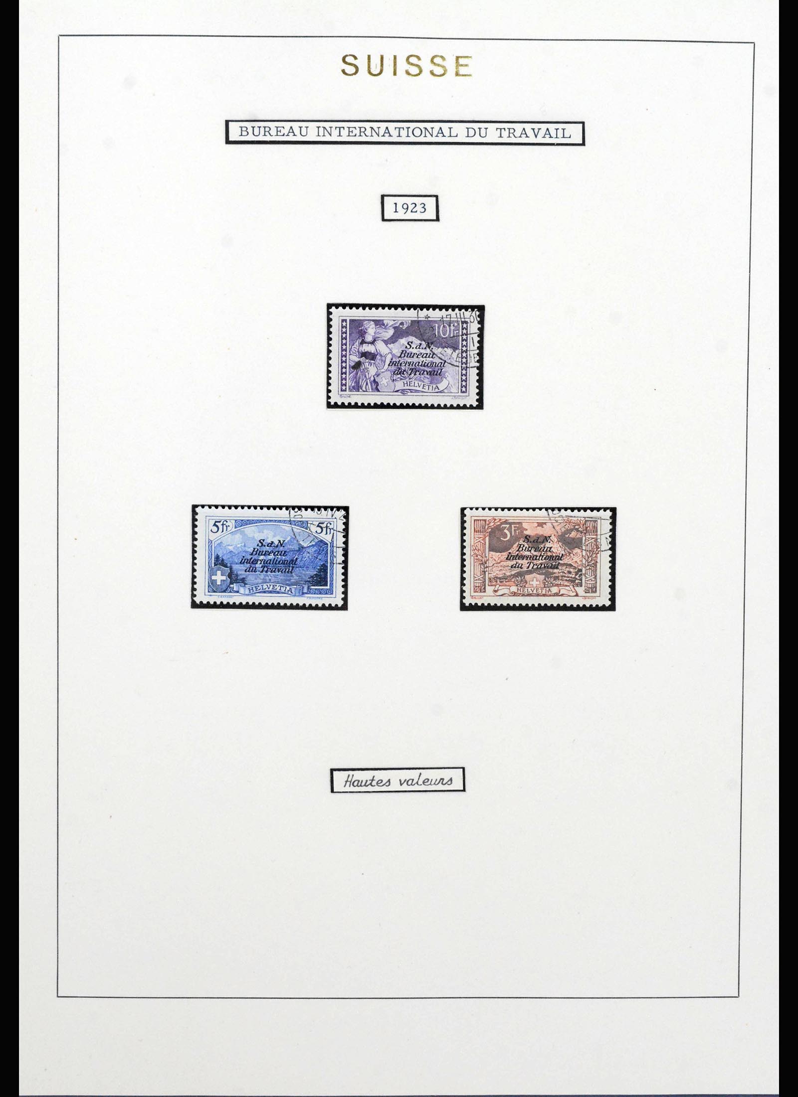 40035 0004 - Stamp collection 40035 Switzerland back of the book 1923-1976.
