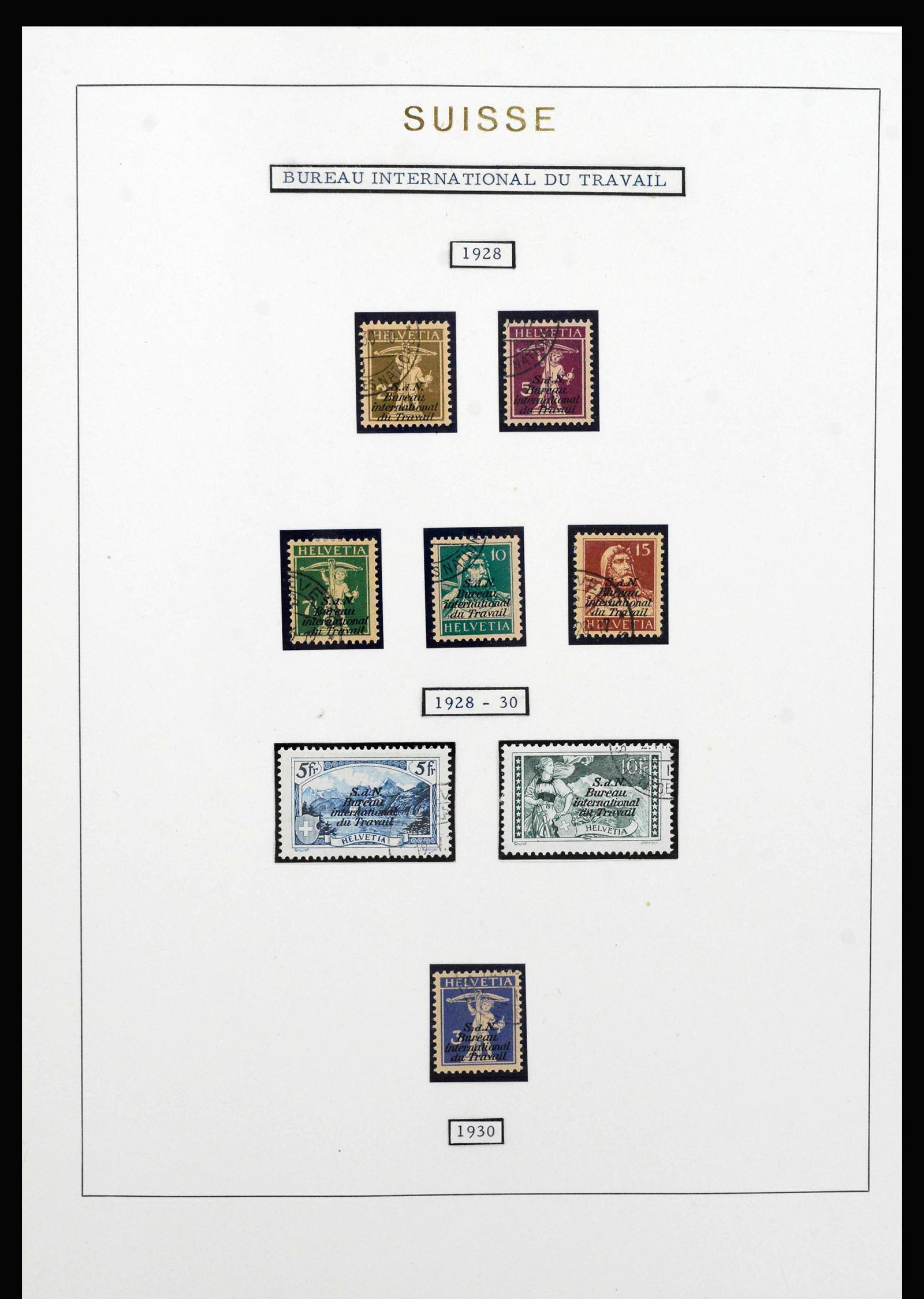 40035 0007 - Stamp collection 40035 Switzerland back of the book 1923-1976.