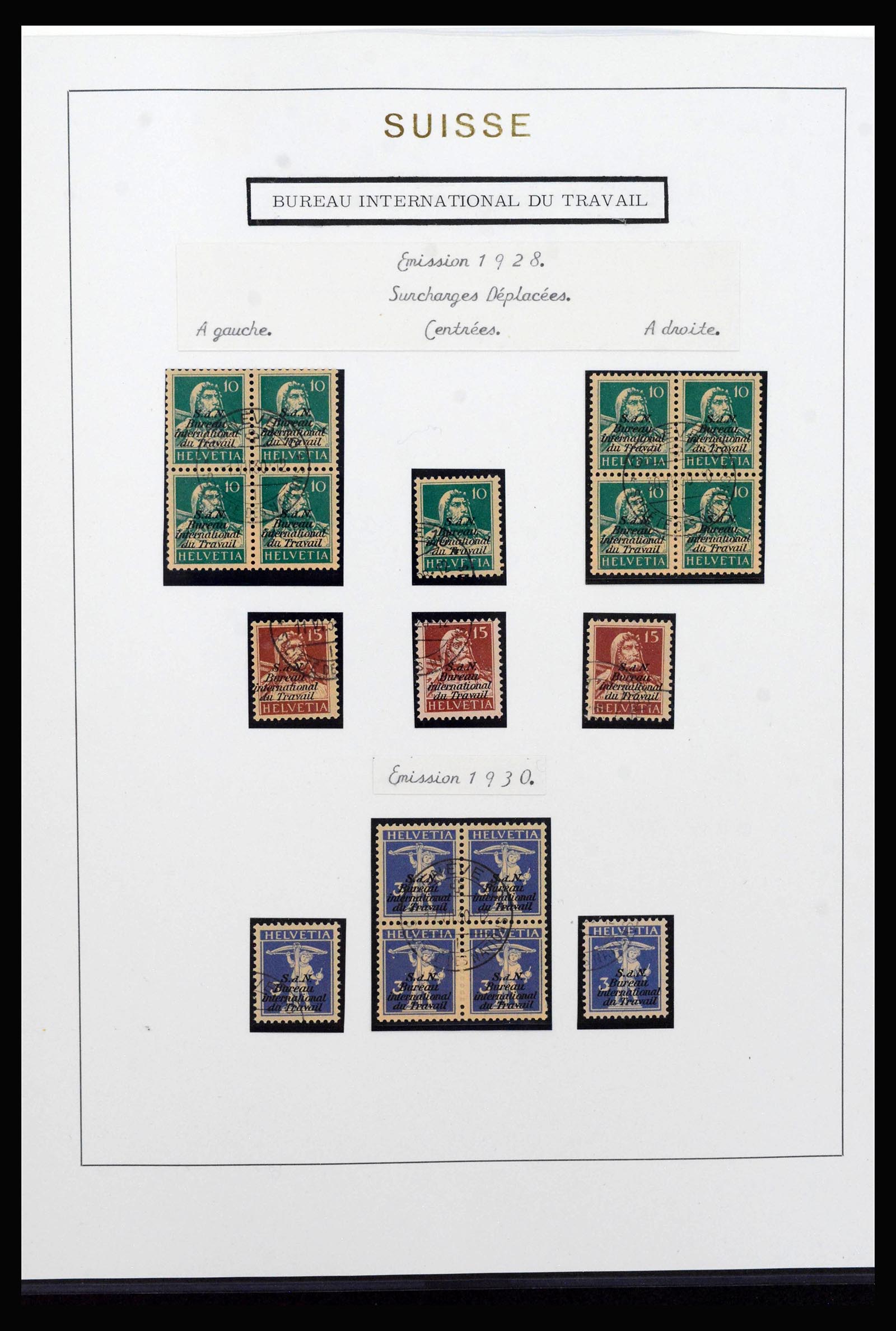 40035 0009 - Stamp collection 40035 Switzerland back of the book 1923-1976.