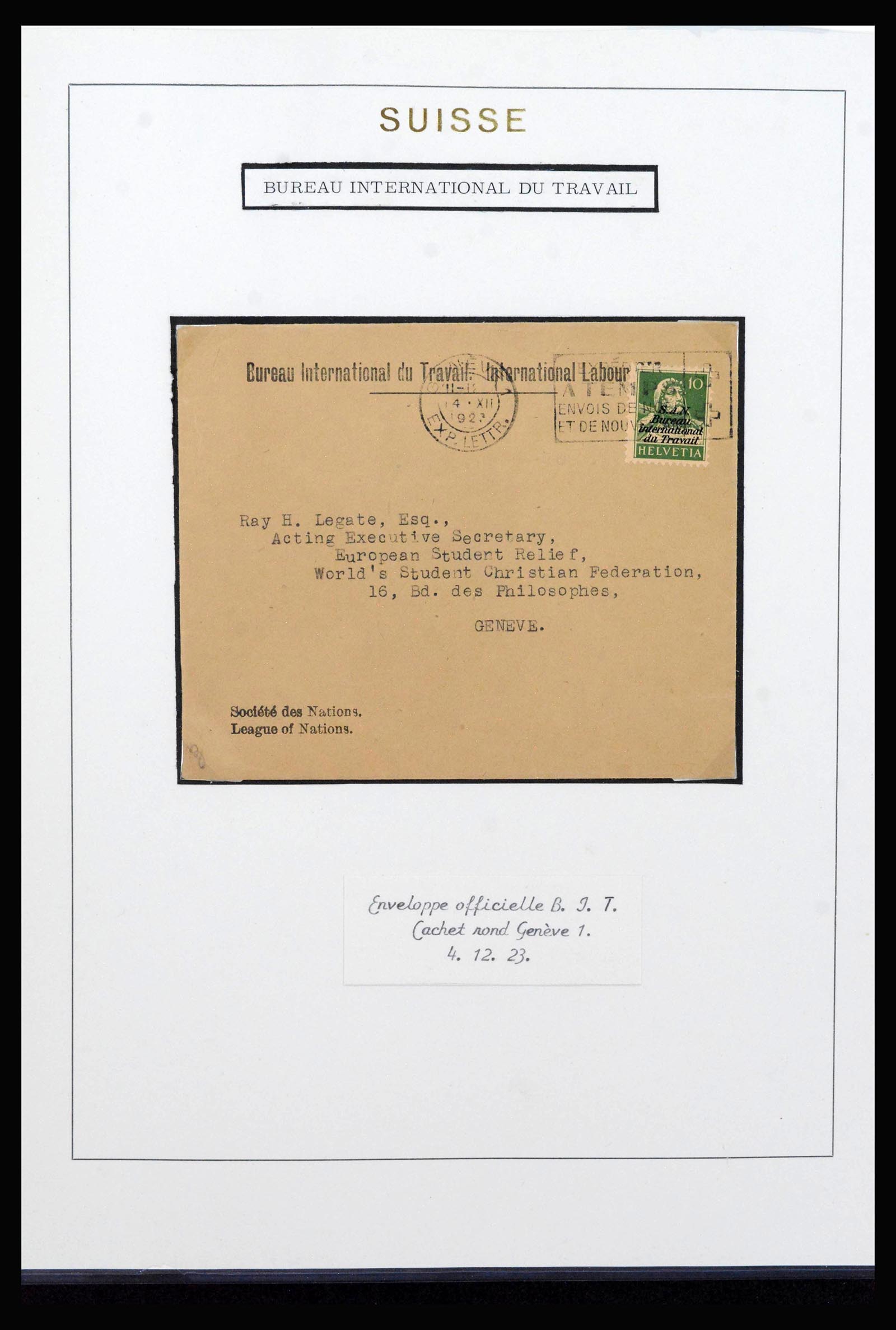 40035 0010 - Stamp collection 40035 Switzerland back of the book 1923-1976.