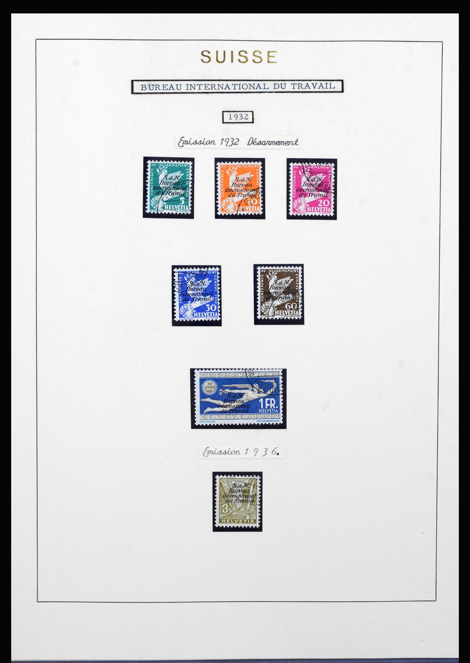40035 0011 - Stamp collection 40035 Switzerland back of the book 1923-1976.