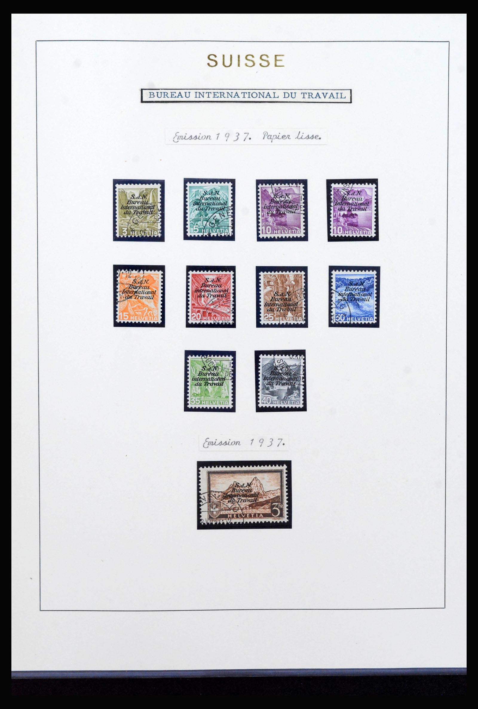 40035 0012 - Stamp collection 40035 Switzerland back of the book 1923-1976.