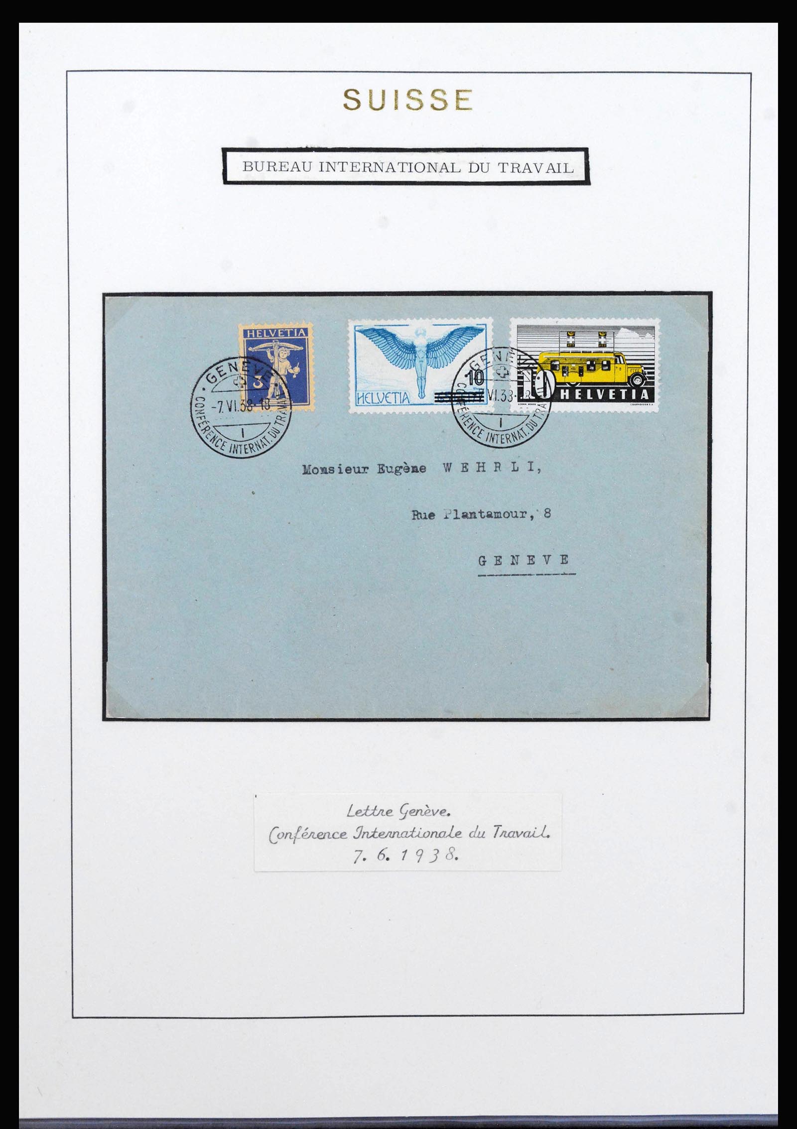 40035 0014 - Stamp collection 40035 Switzerland back of the book 1923-1976.