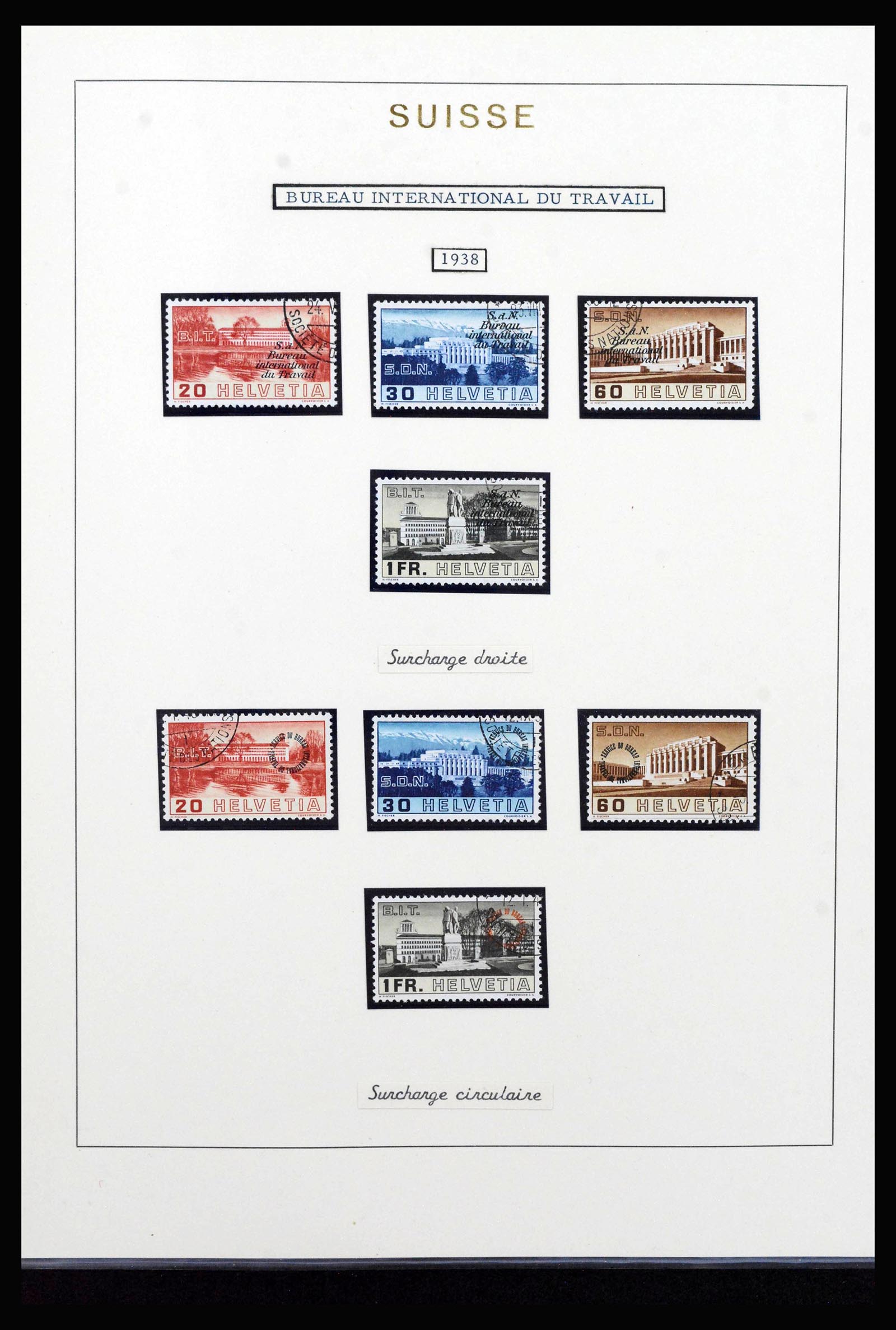 40035 0015 - Stamp collection 40035 Switzerland back of the book 1923-1976.