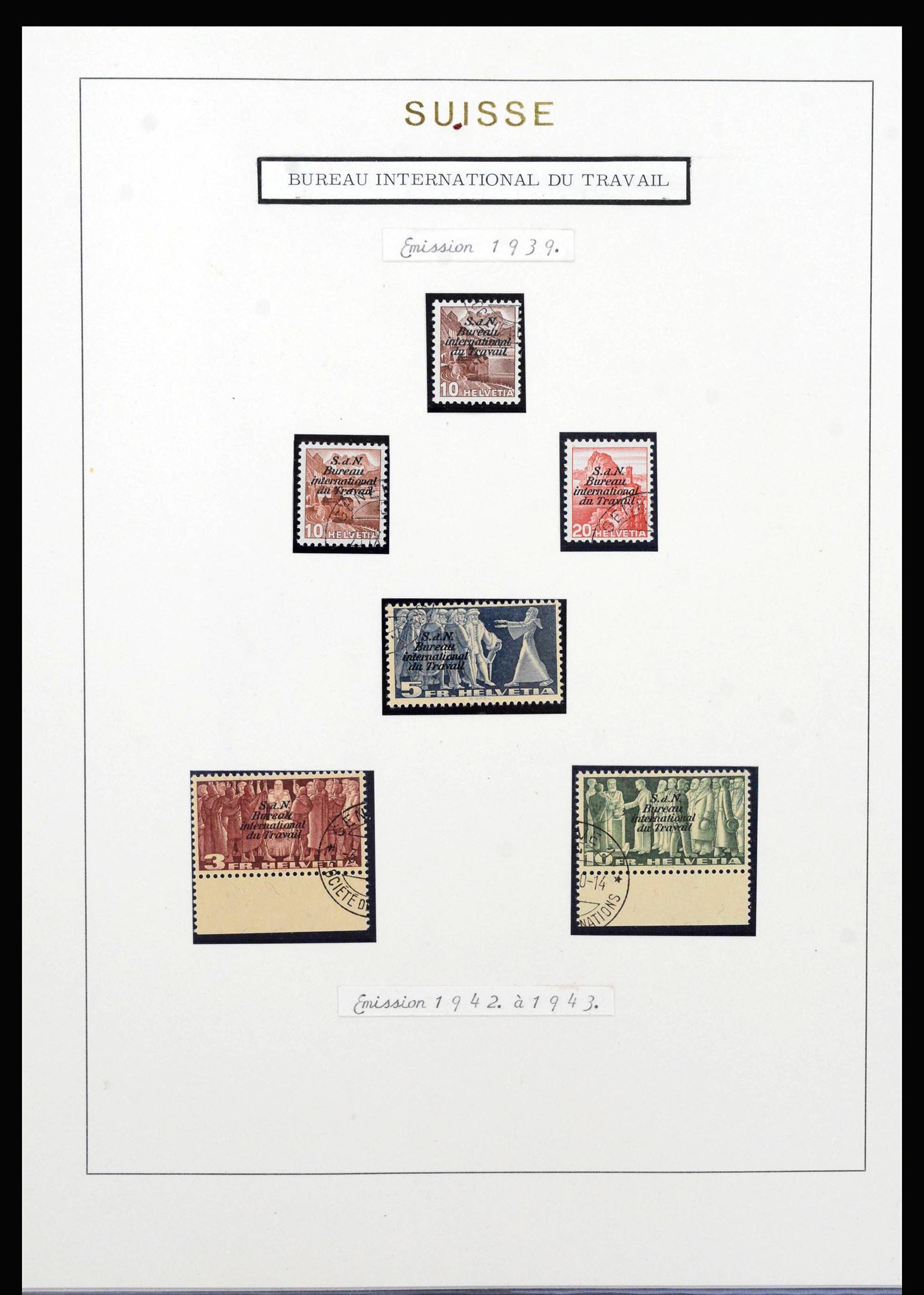 40035 0018 - Stamp collection 40035 Switzerland back of the book 1923-1976.