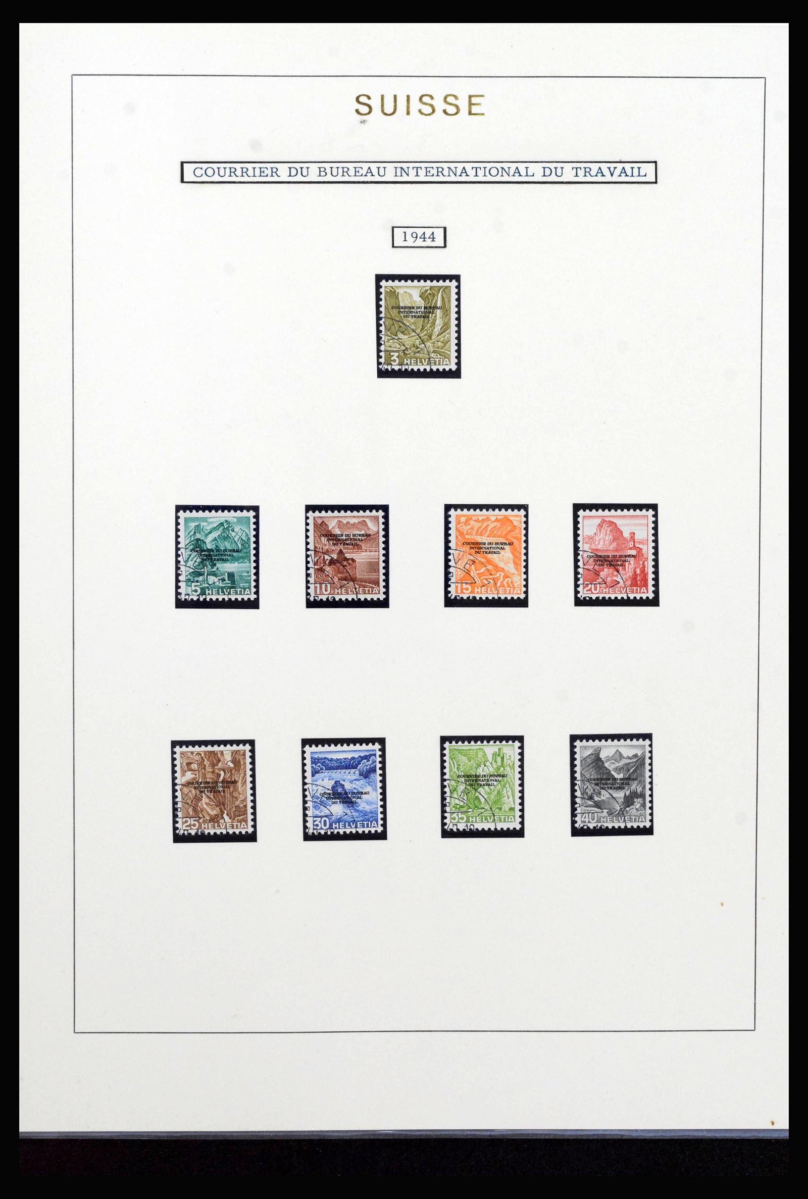 40035 0019 - Stamp collection 40035 Switzerland back of the book 1923-1976.