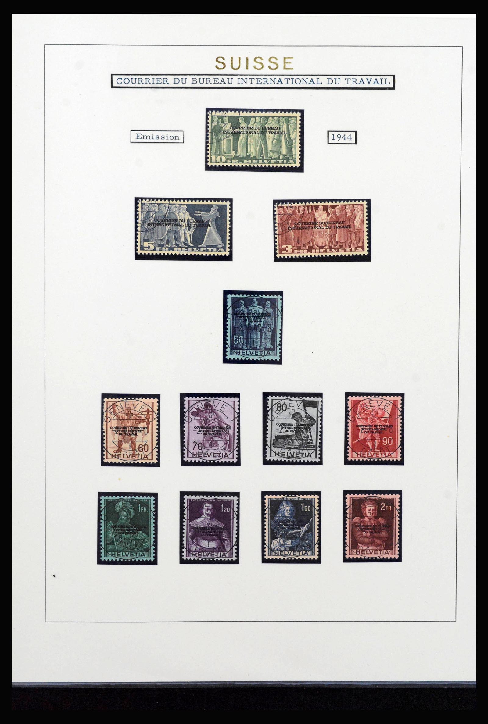 40035 0020 - Stamp collection 40035 Switzerland back of the book 1923-1976.