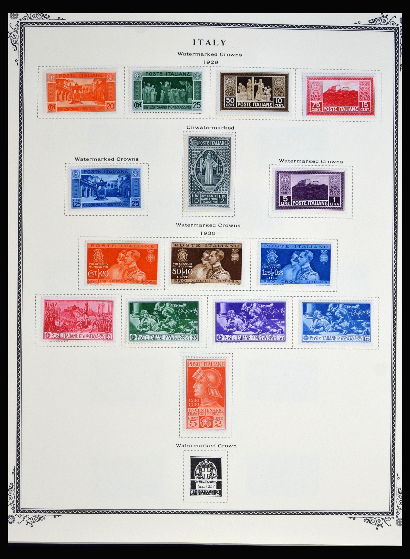 40037 0008 - Postzegelverzameling 40037 Italië en koloniën 1893-1984.