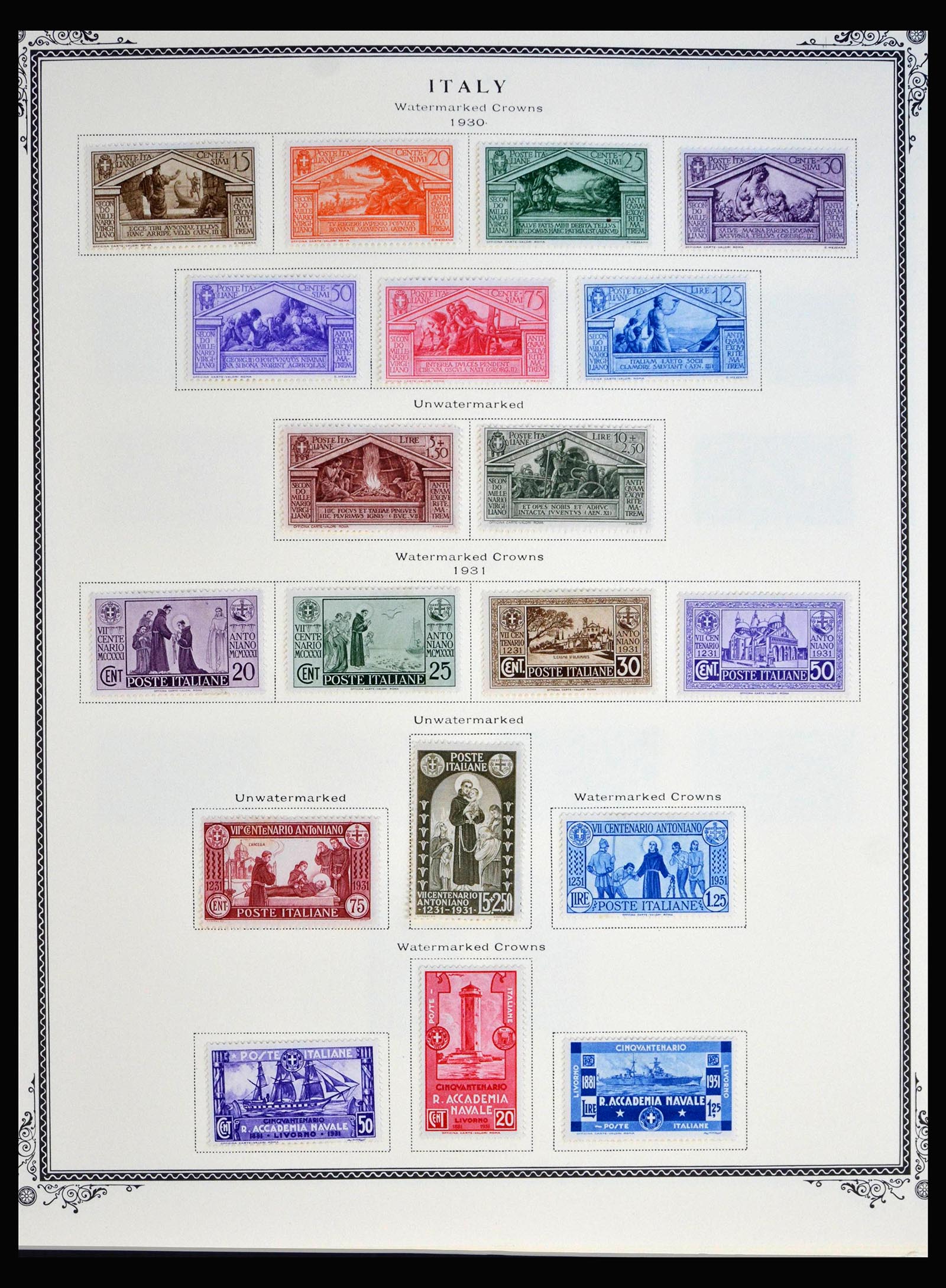 40037 0009 - Postzegelverzameling 40037 Italië en koloniën 1893-1984.