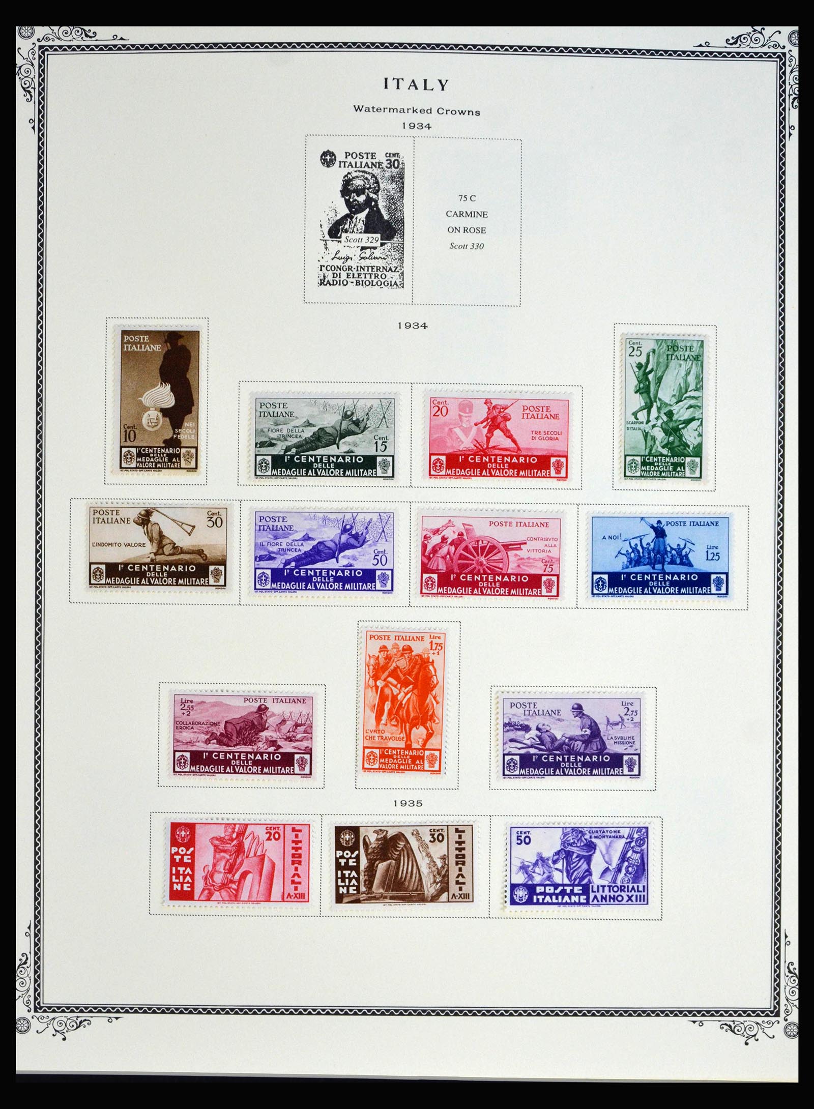40037 0013 - Postzegelverzameling 40037 Italië en koloniën 1893-1984.